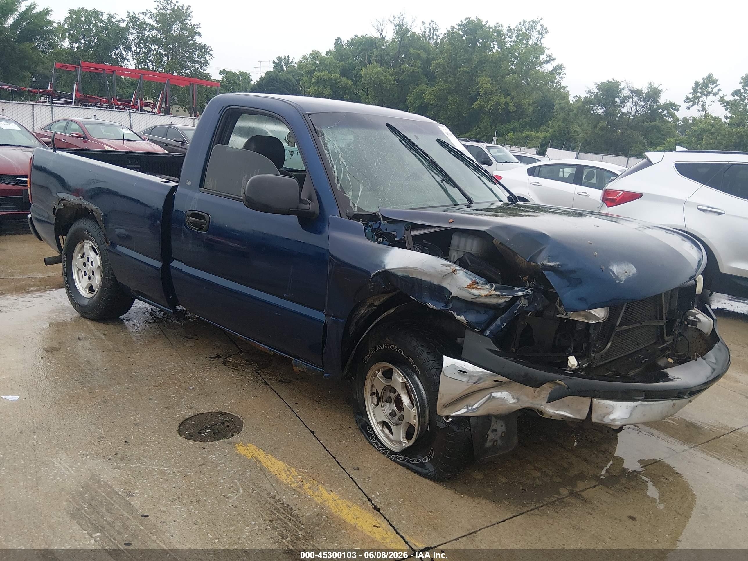 2002 Chevrolet Silverado 1500   Dark Blue vin: 1GCEC14W72Z281679