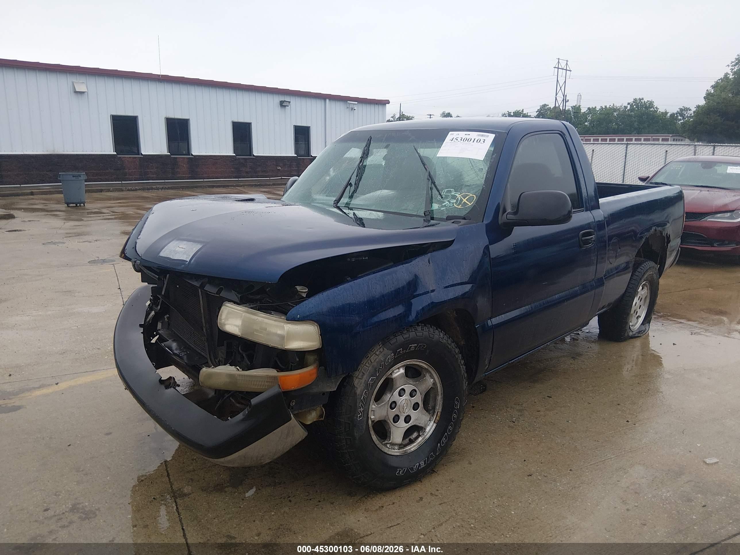 2002 Chevrolet Silverado 1500   Dark Blue vin: 1GCEC14W72Z281679