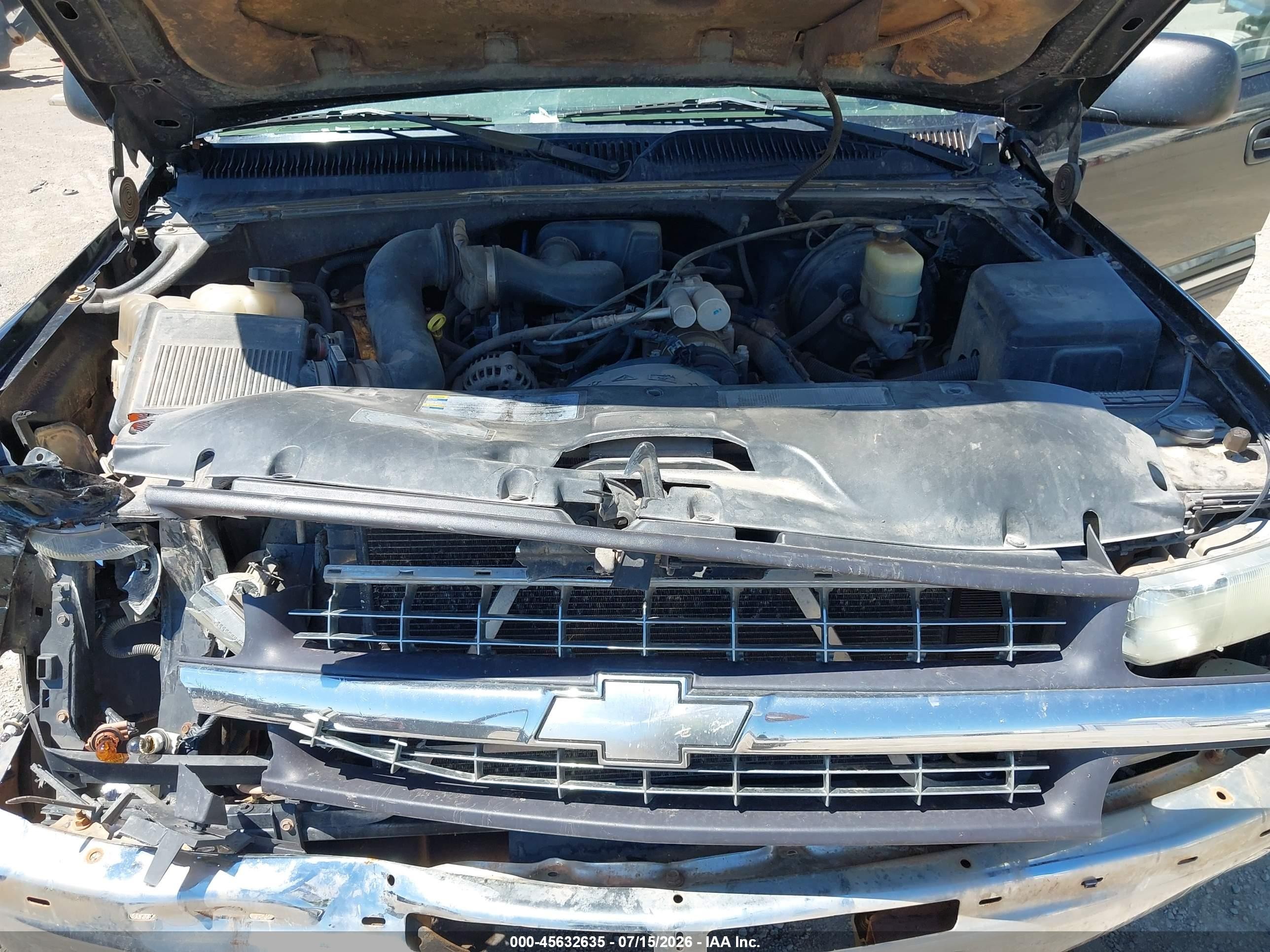 2002 Chevrolet Silverado 1500   Black vin: 1GCEC14W72Z326457