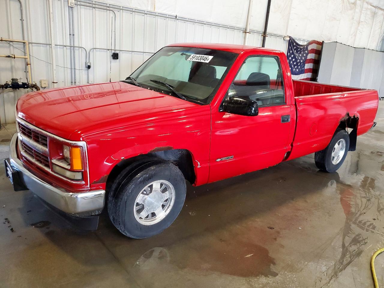 1998 Chevrolet Gmt-400 C1500 Red vin: 1GCEC14W7WZ275256