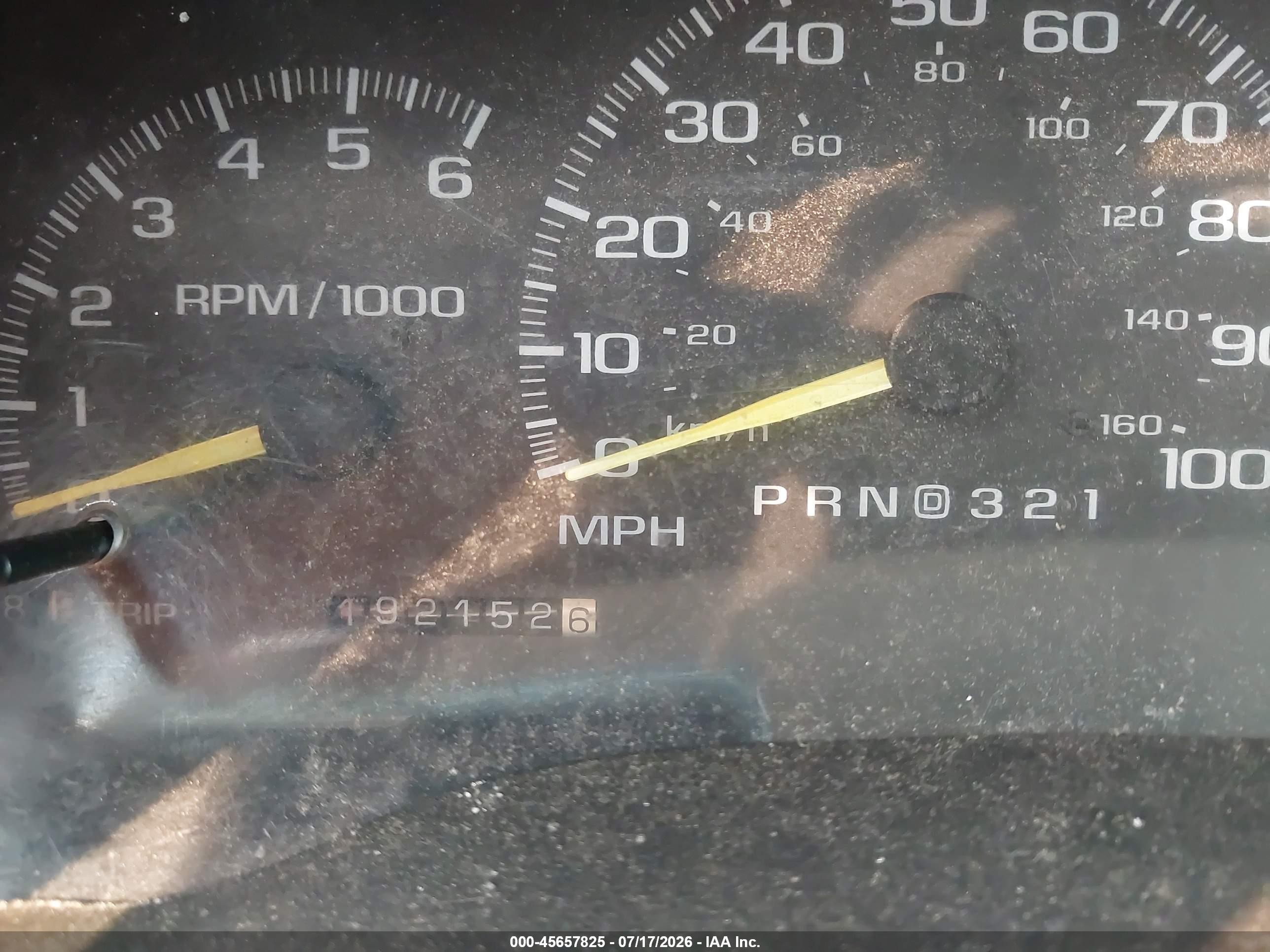1997 Chevrolet C/k 1500 Work Fleetside W/t Blue vin: 1GCEC14W8VZ215890