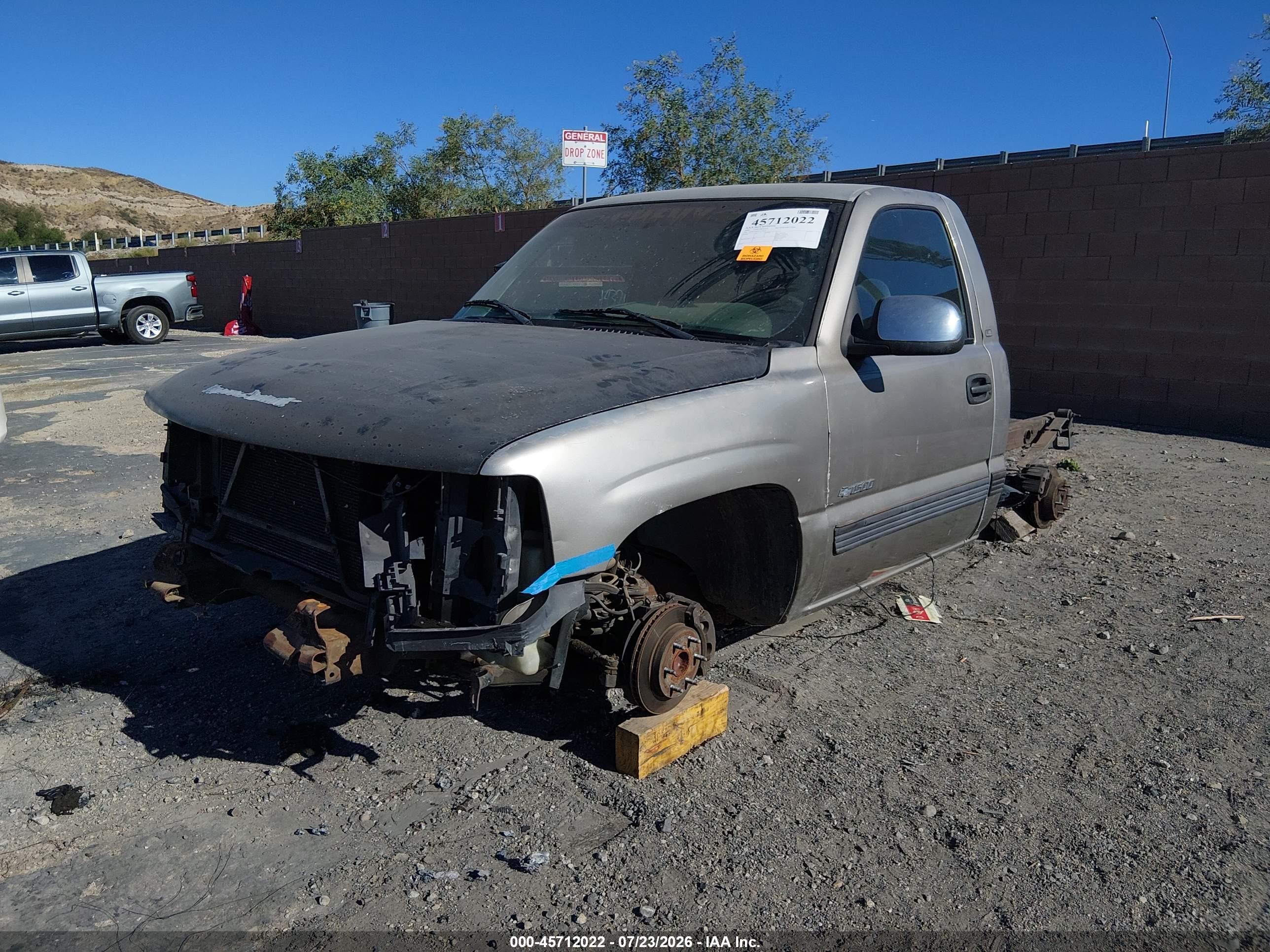2000 Chevrolet Silverado 1500 Ls Beige vin: 1GCEC14W8YZ350050