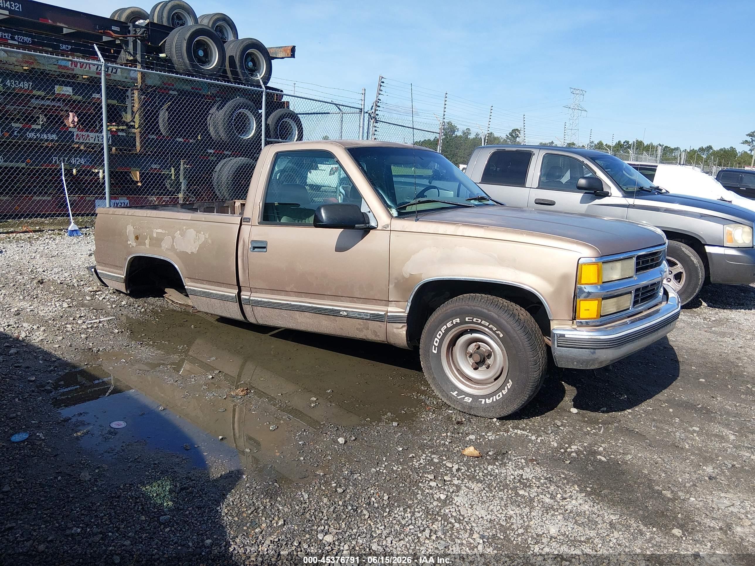 1996 Chevrolet Gmt-400 C1500 Brown vin: 1GCEC14W9TZ137584