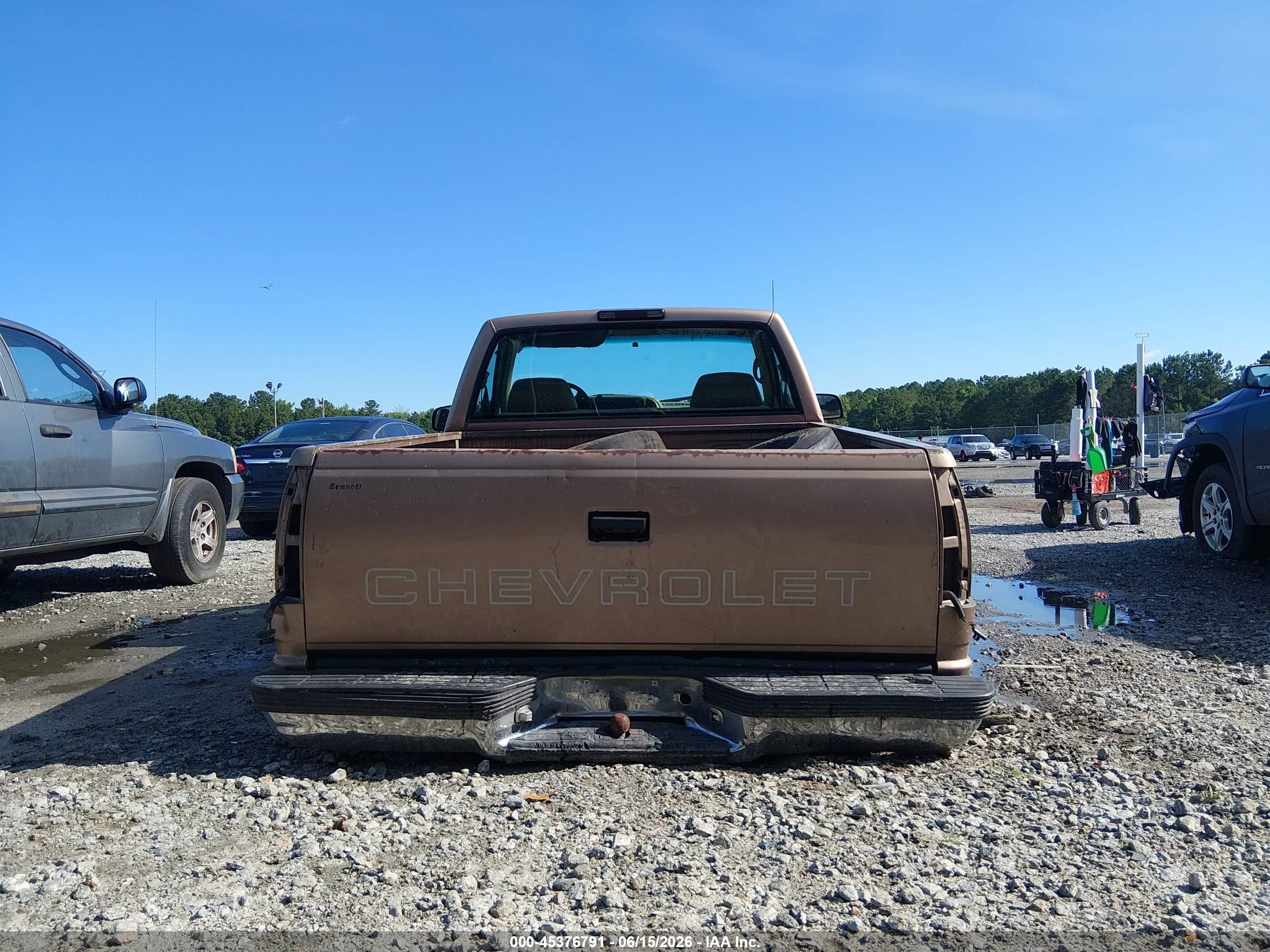 1996 Chevrolet Gmt-400 C1500 Brown vin: 1GCEC14W9TZ137584