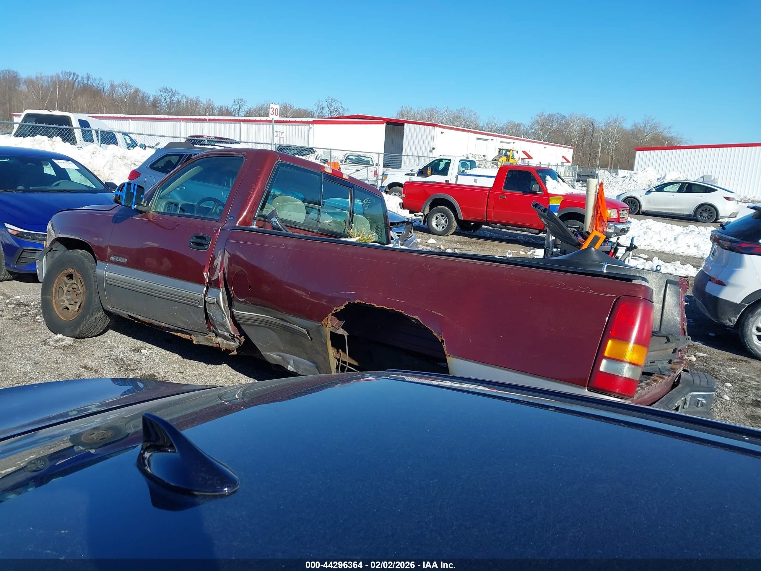 1999 Chevrolet Silverado 1500 Ls Burgundy vin: 1GCEC14W9XE214015