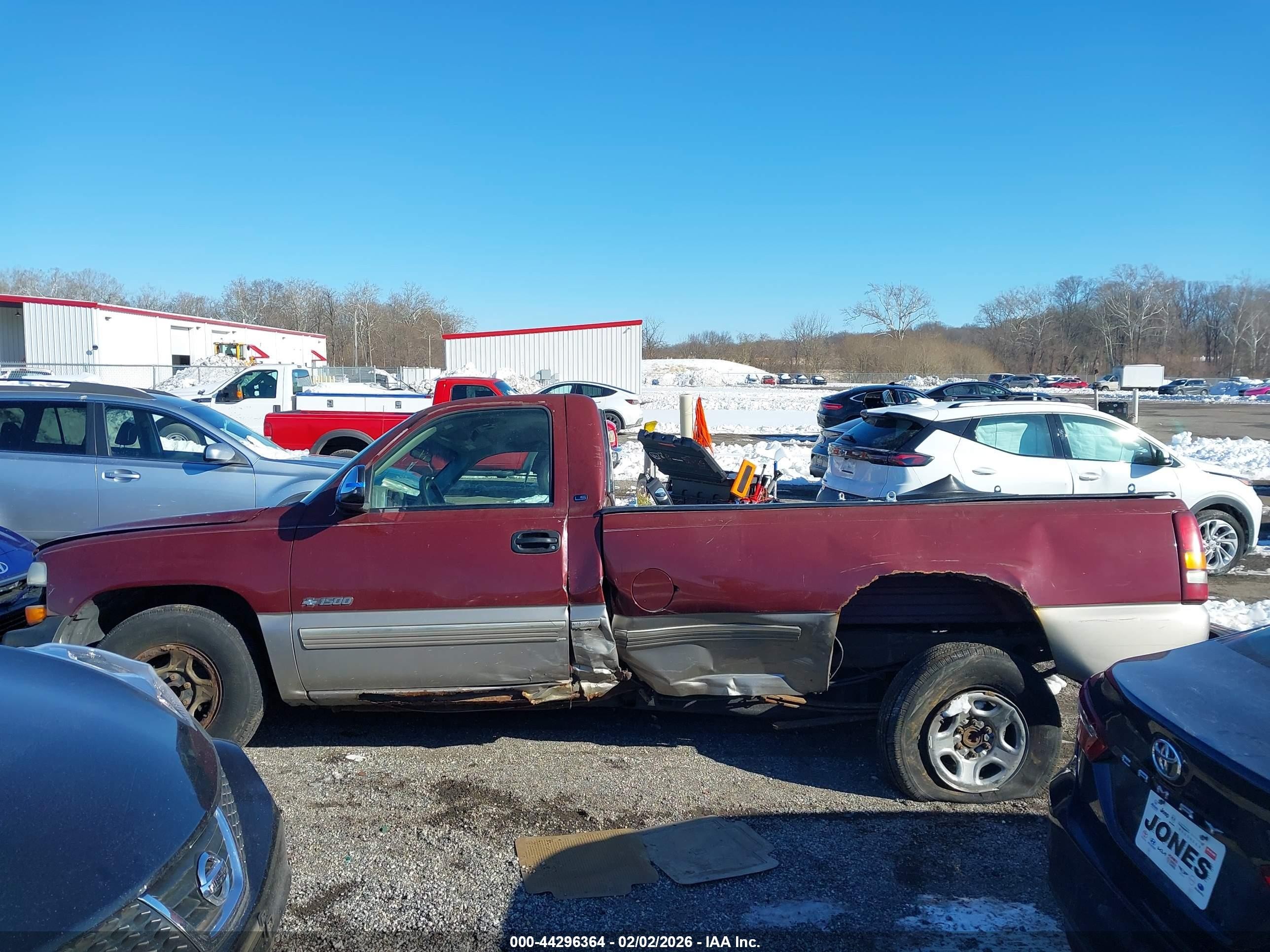 1999 Chevrolet Silverado 1500 Ls Burgundy vin: 1GCEC14W9XE214015