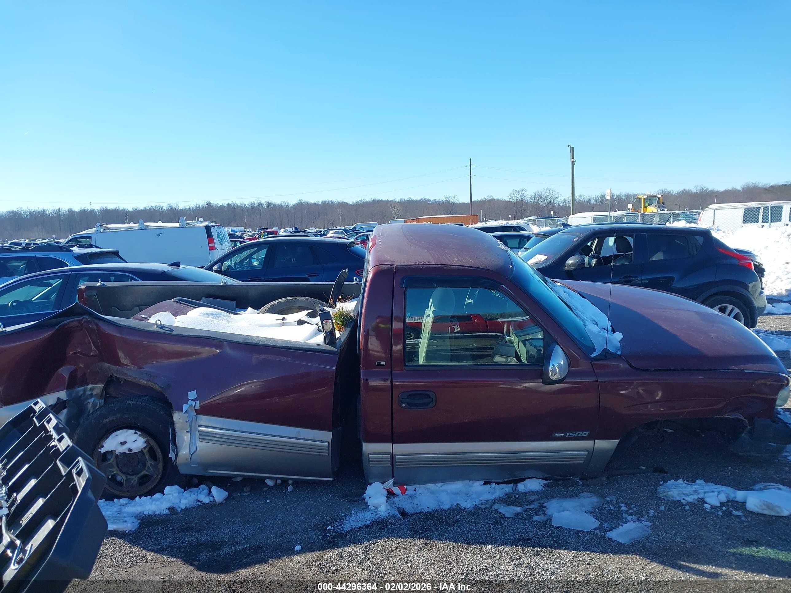 1999 Chevrolet Silverado 1500 Ls Burgundy vin: 1GCEC14W9XE214015