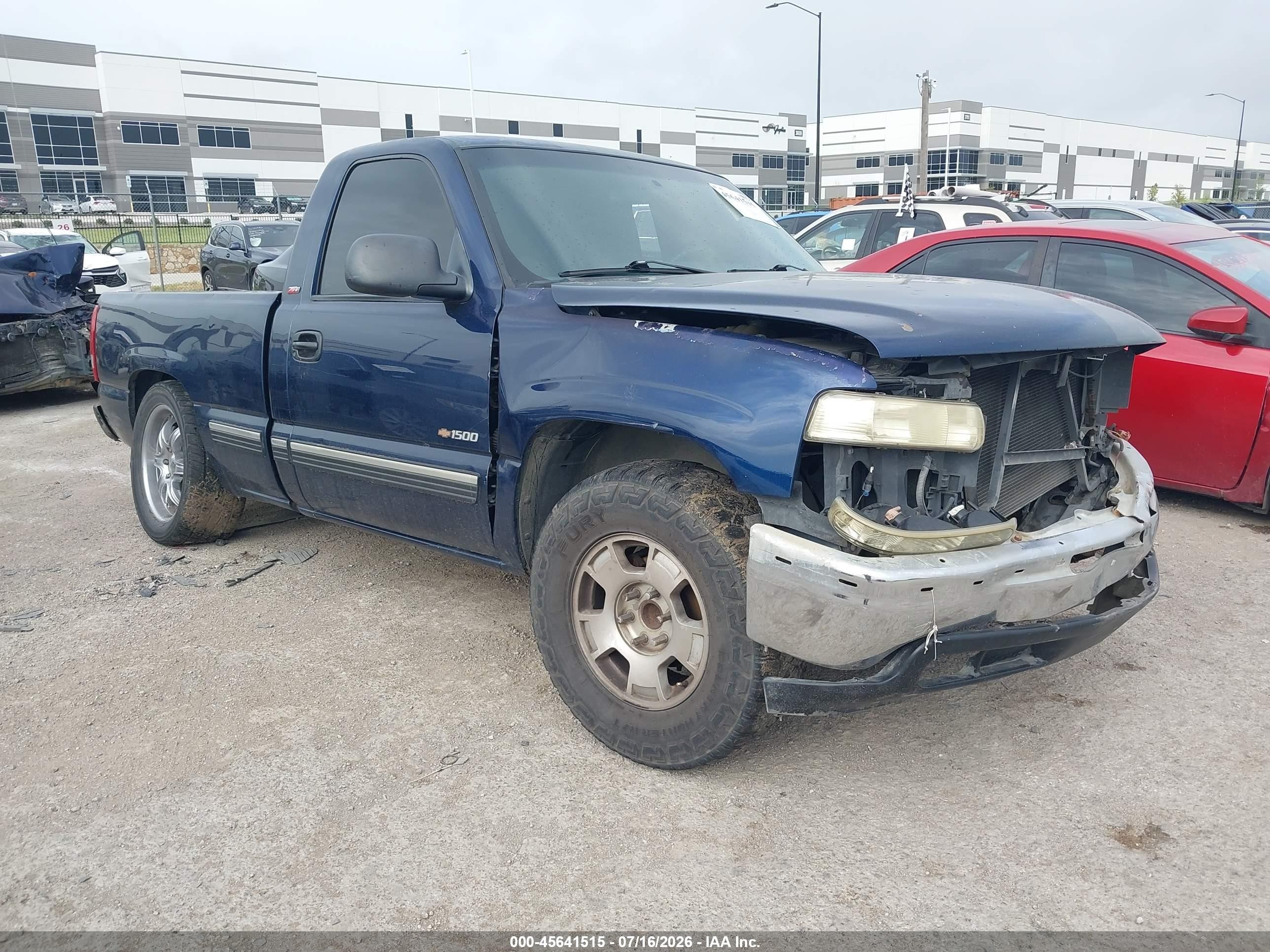 2000 Chevrolet Silverado 1500   Blue vin: 1GCEC14W9YZ199753