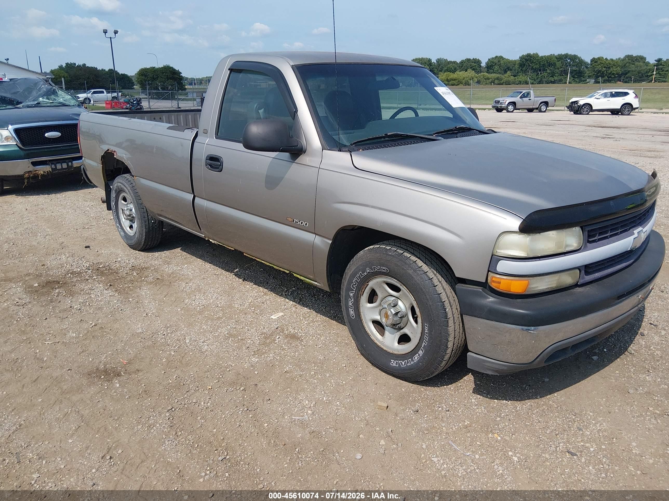 2001 Chevrolet Silverado 1500   Gray vin: 1GCEC14WX1Z103960