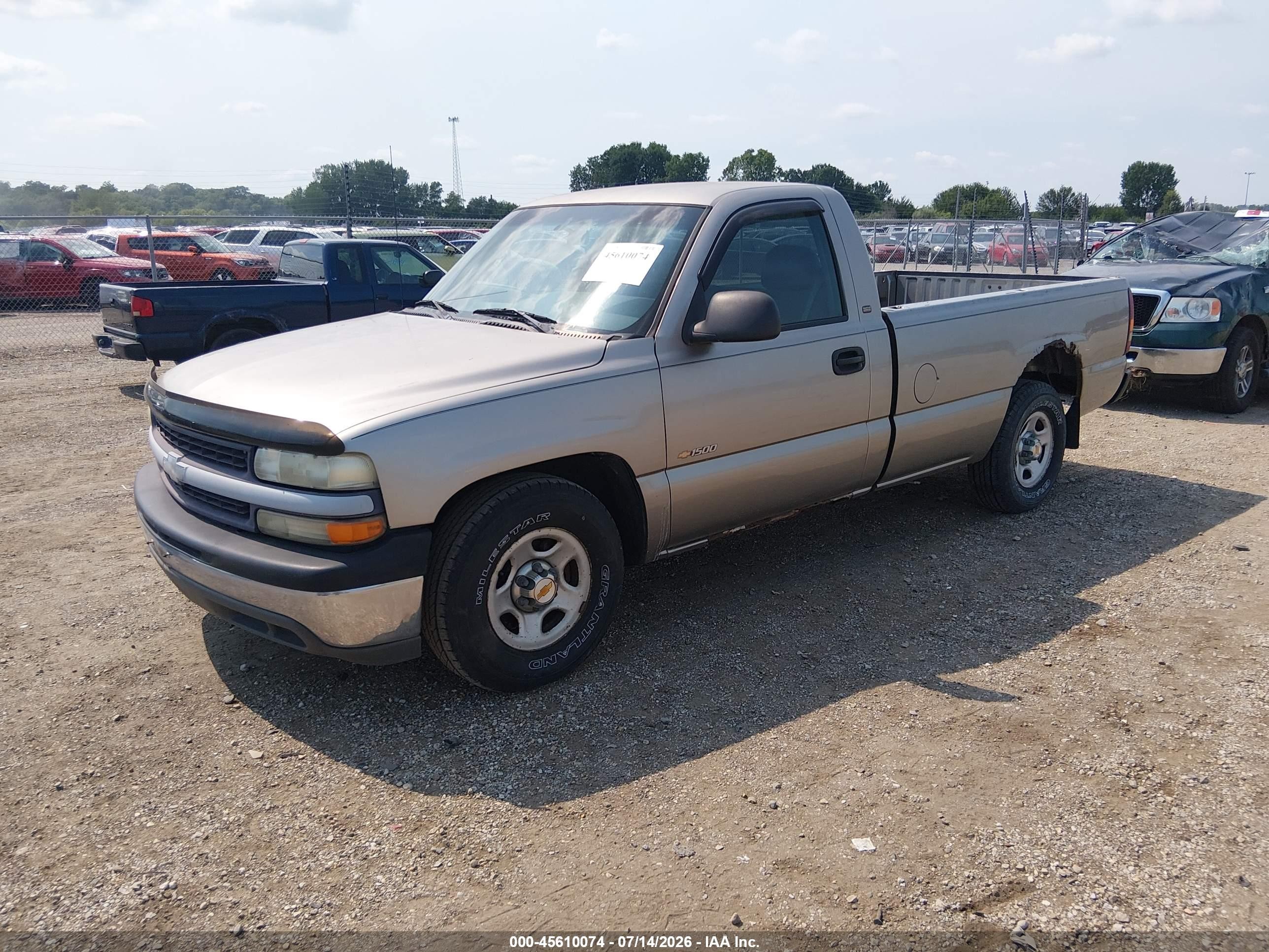 2001 Chevrolet Silverado 1500   Gray vin: 1GCEC14WX1Z103960