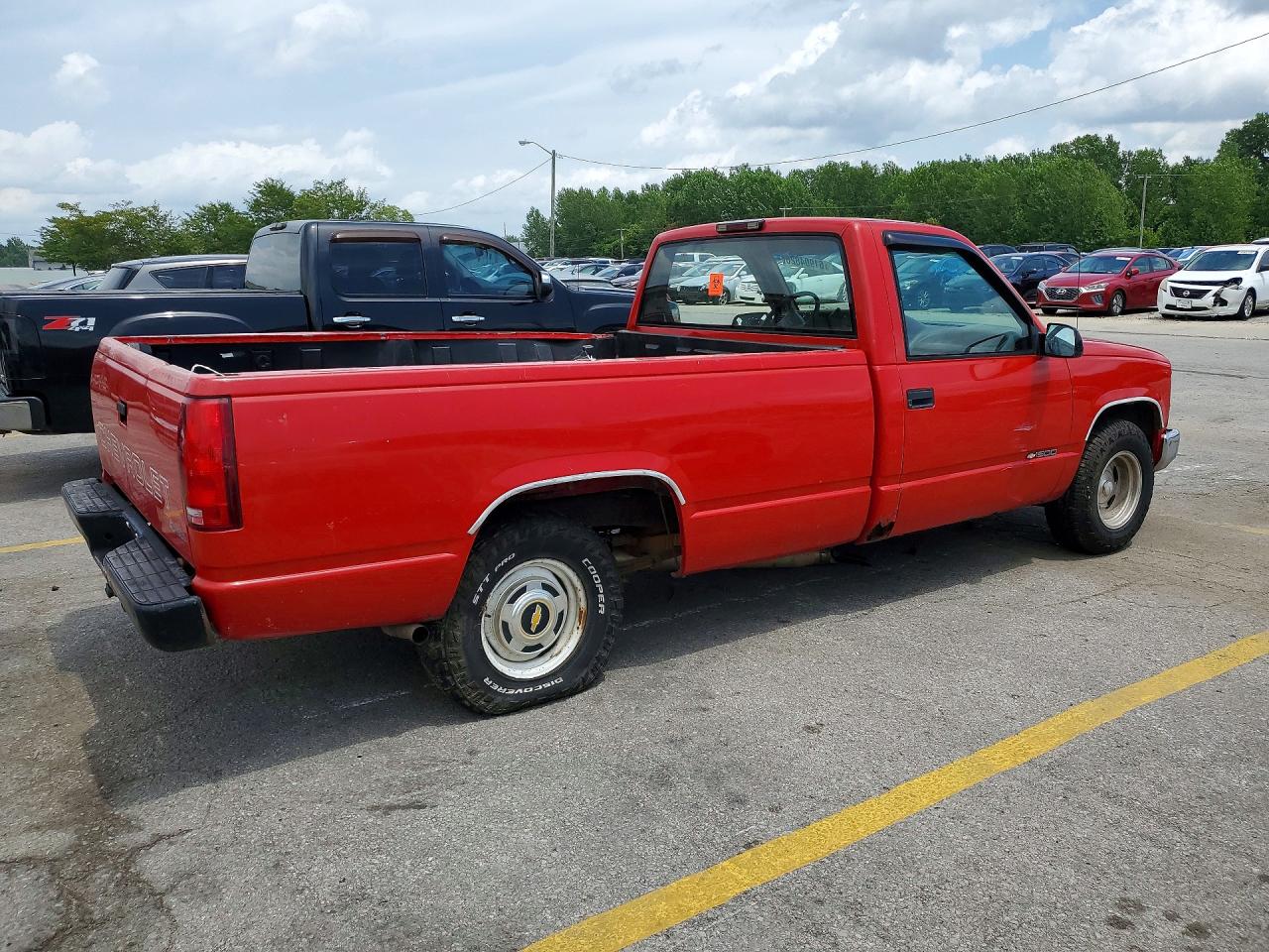 1996 Chevrolet Gmt-400 C1500 Red vin: 1GCEC14WXTZ137013