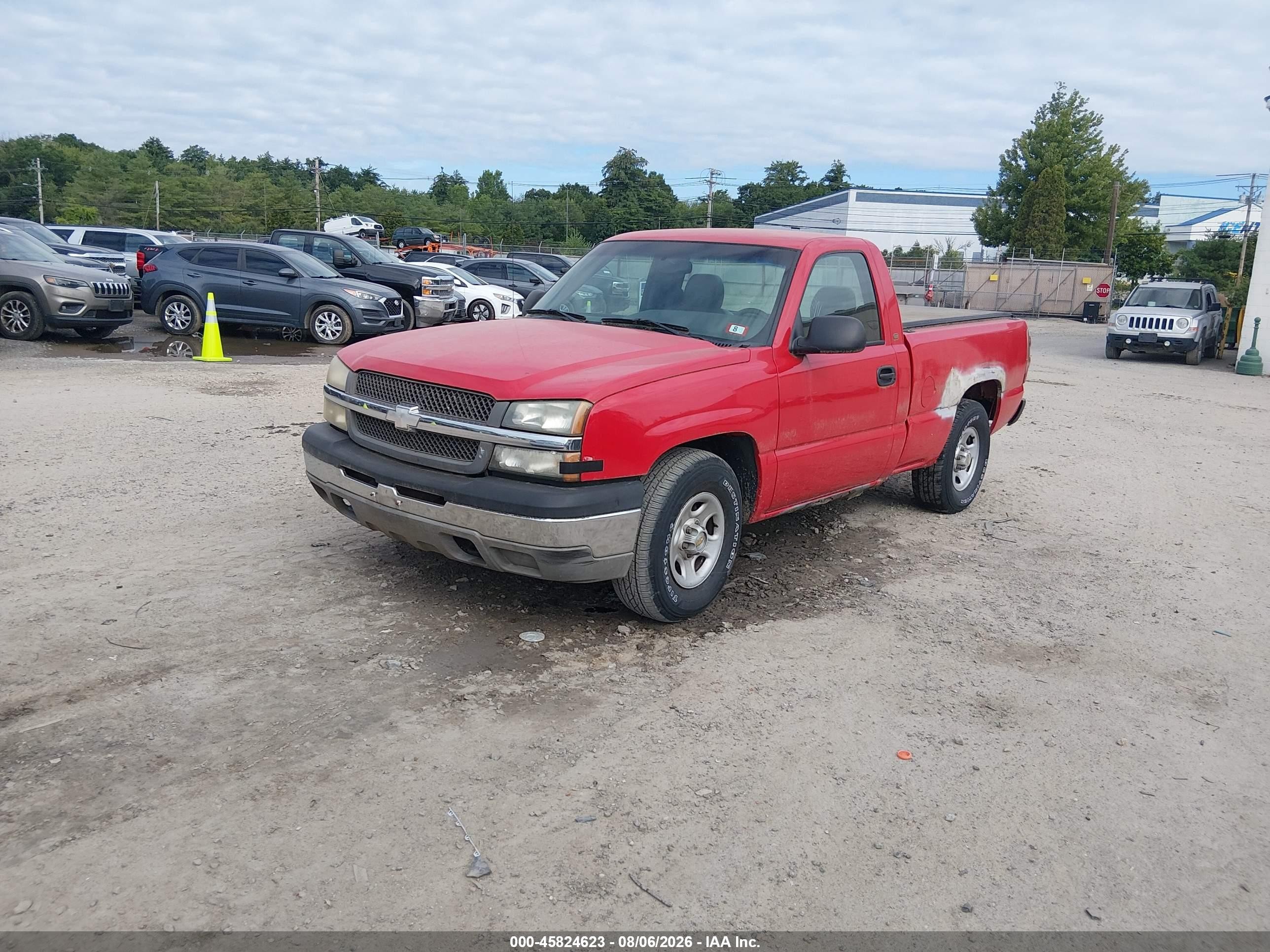 2003 Chevrolet Silverado 1500   Red vin: 1GCEC14X03Z335222