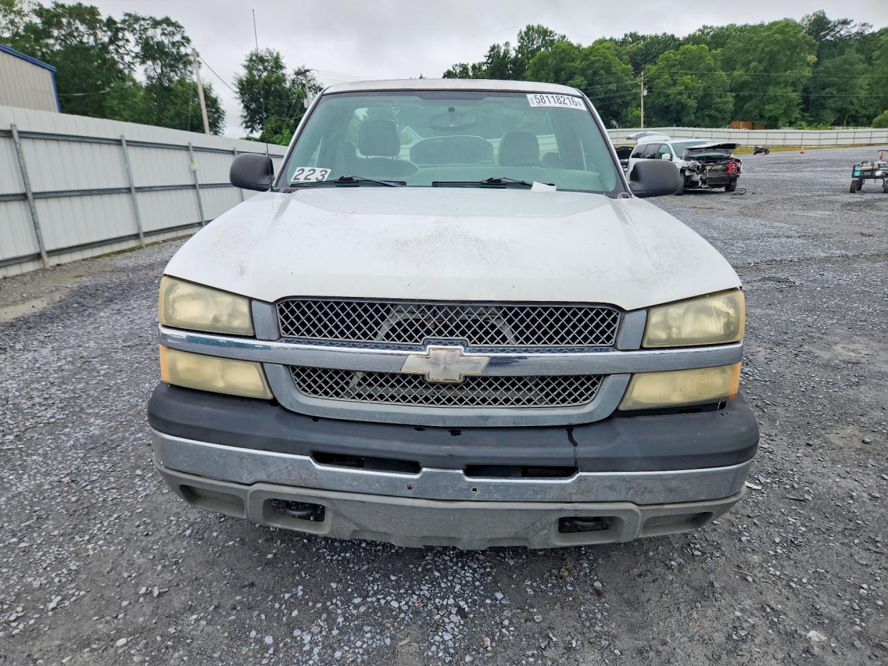 2004 Chevrolet Silverado C1500 White vin: 1GCEC14X04Z176865