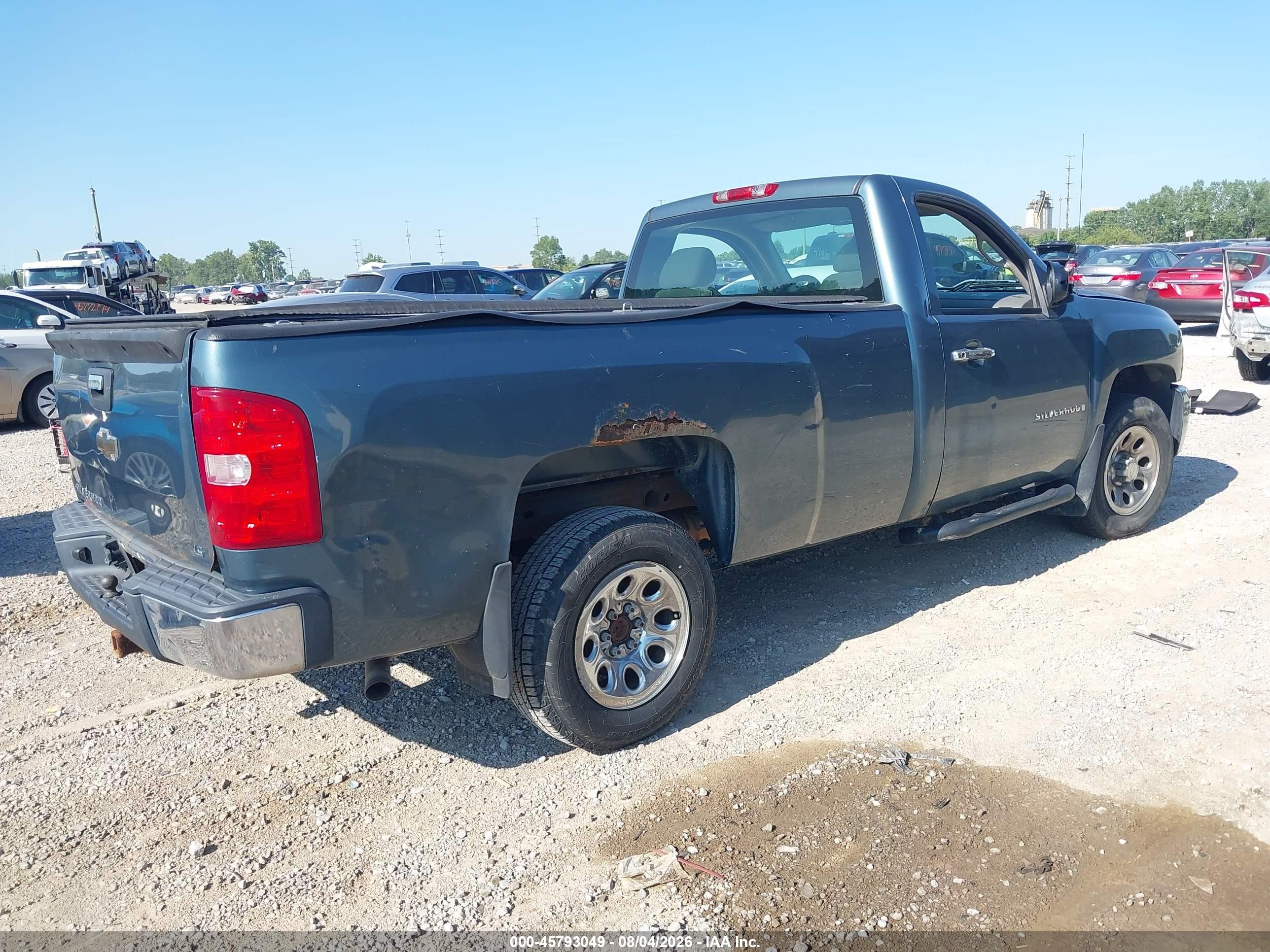 2007 Chevrolet Silverado 1500 Work Truck Blue vin: 1GCEC14X07Z620671