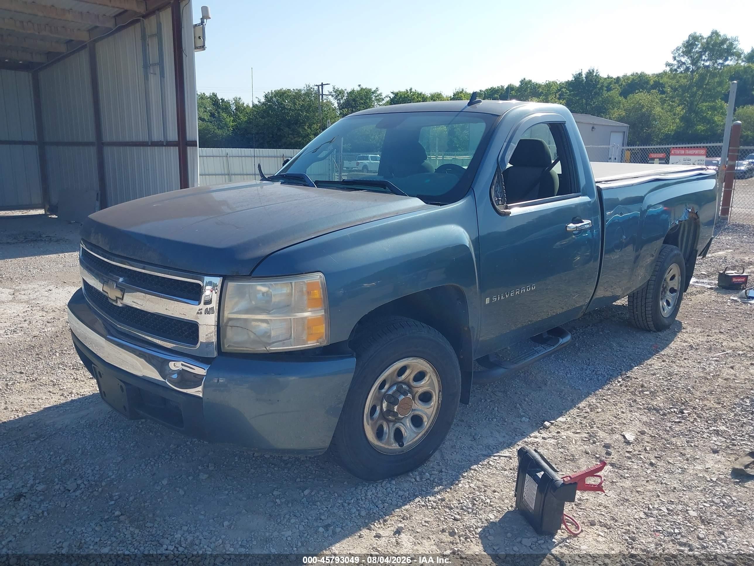 2007 Chevrolet Silverado 1500 Work Truck Blue vin: 1GCEC14X07Z620671