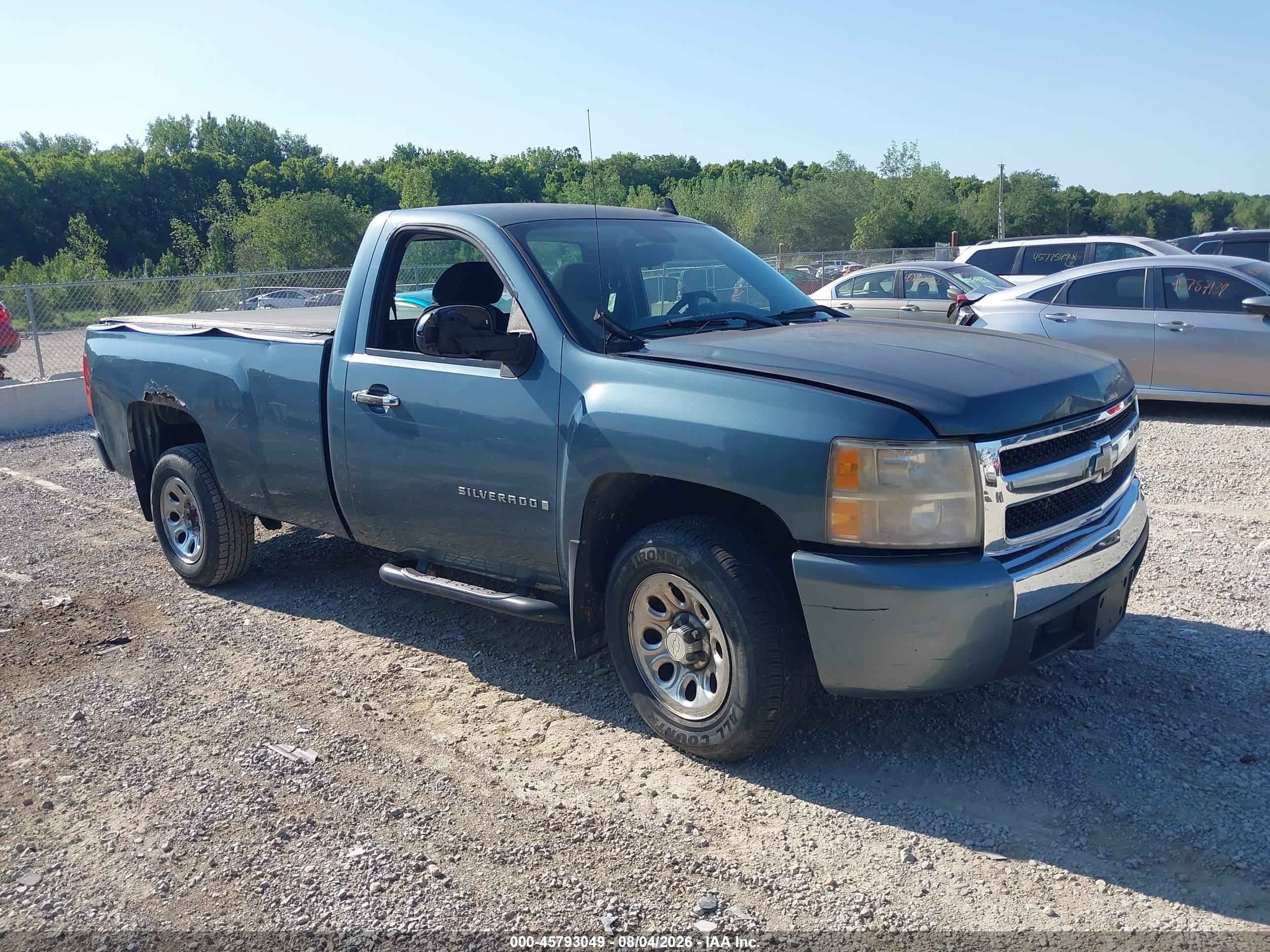 2007 Chevrolet Silverado 1500 Work Truck Blue vin: 1GCEC14X07Z620671