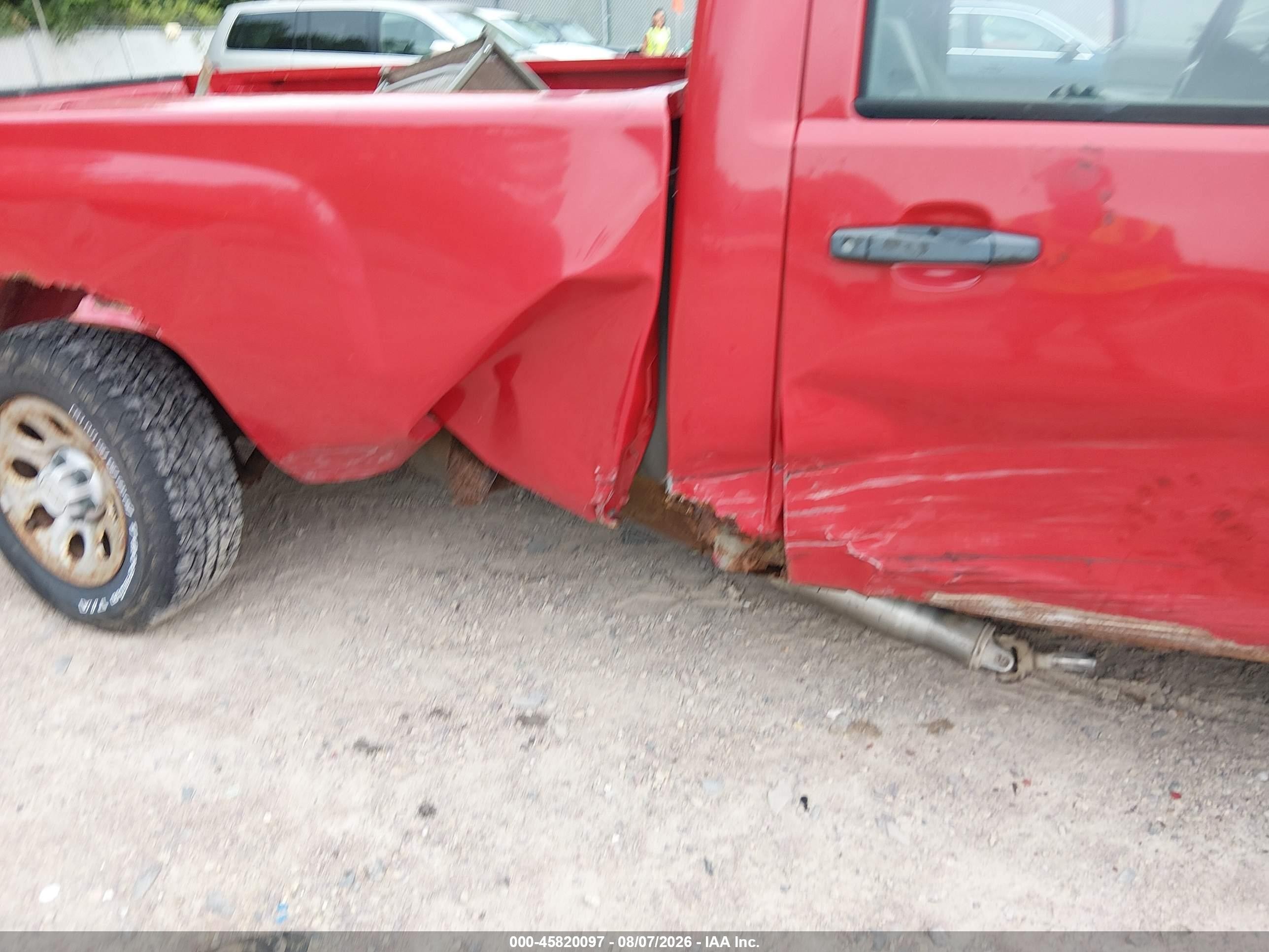 2008 Chevrolet Silverado 1500 Work Truck Red vin: 1GCEC14X08Z158811