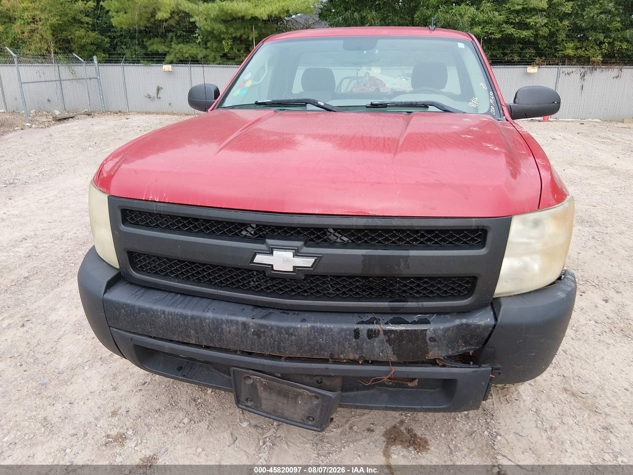 2008 Chevrolet Silverado 1500 Work Truck Red vin: 1GCEC14X08Z158811