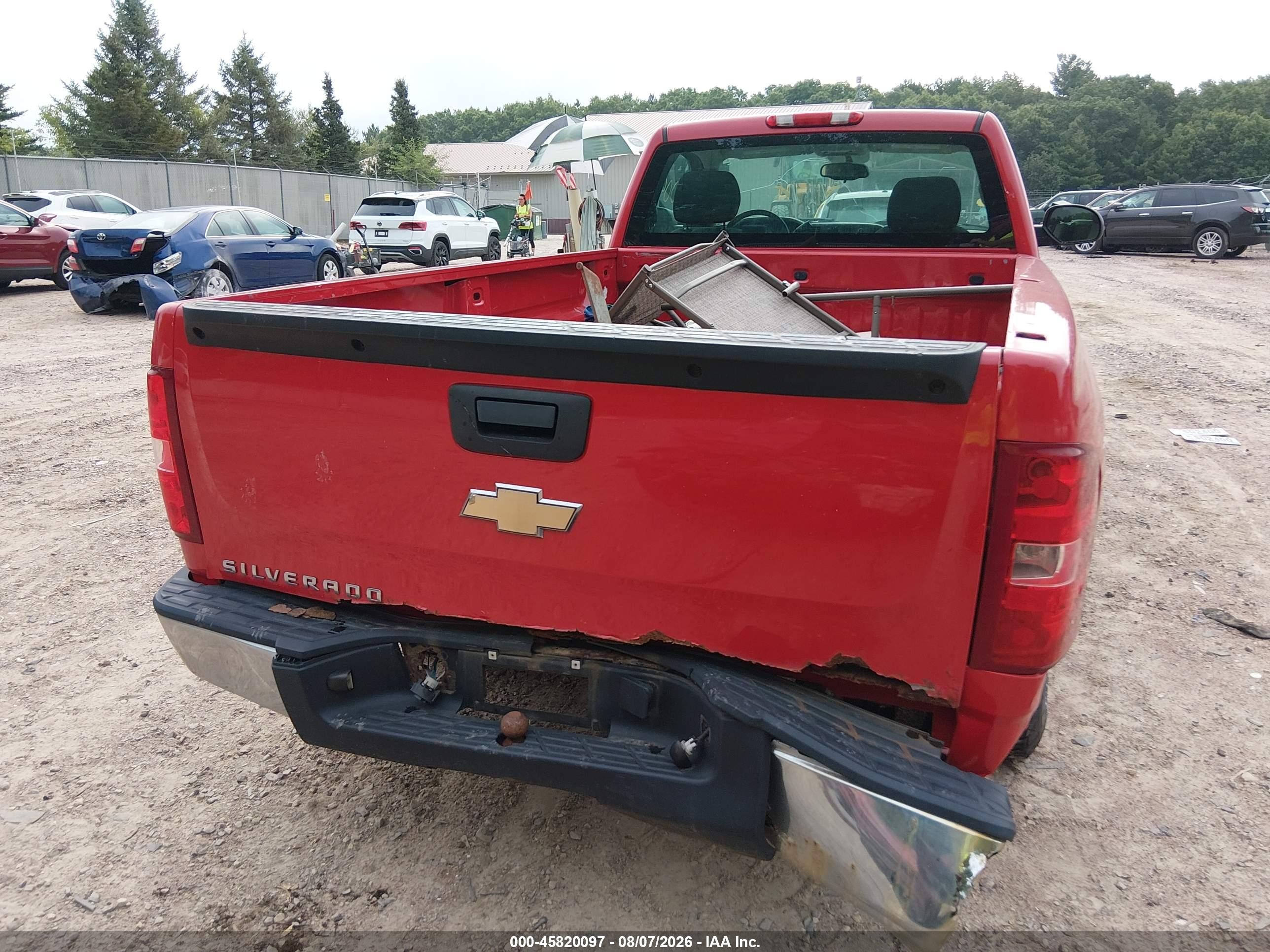 2008 Chevrolet Silverado 1500 Work Truck Red vin: 1GCEC14X08Z158811
