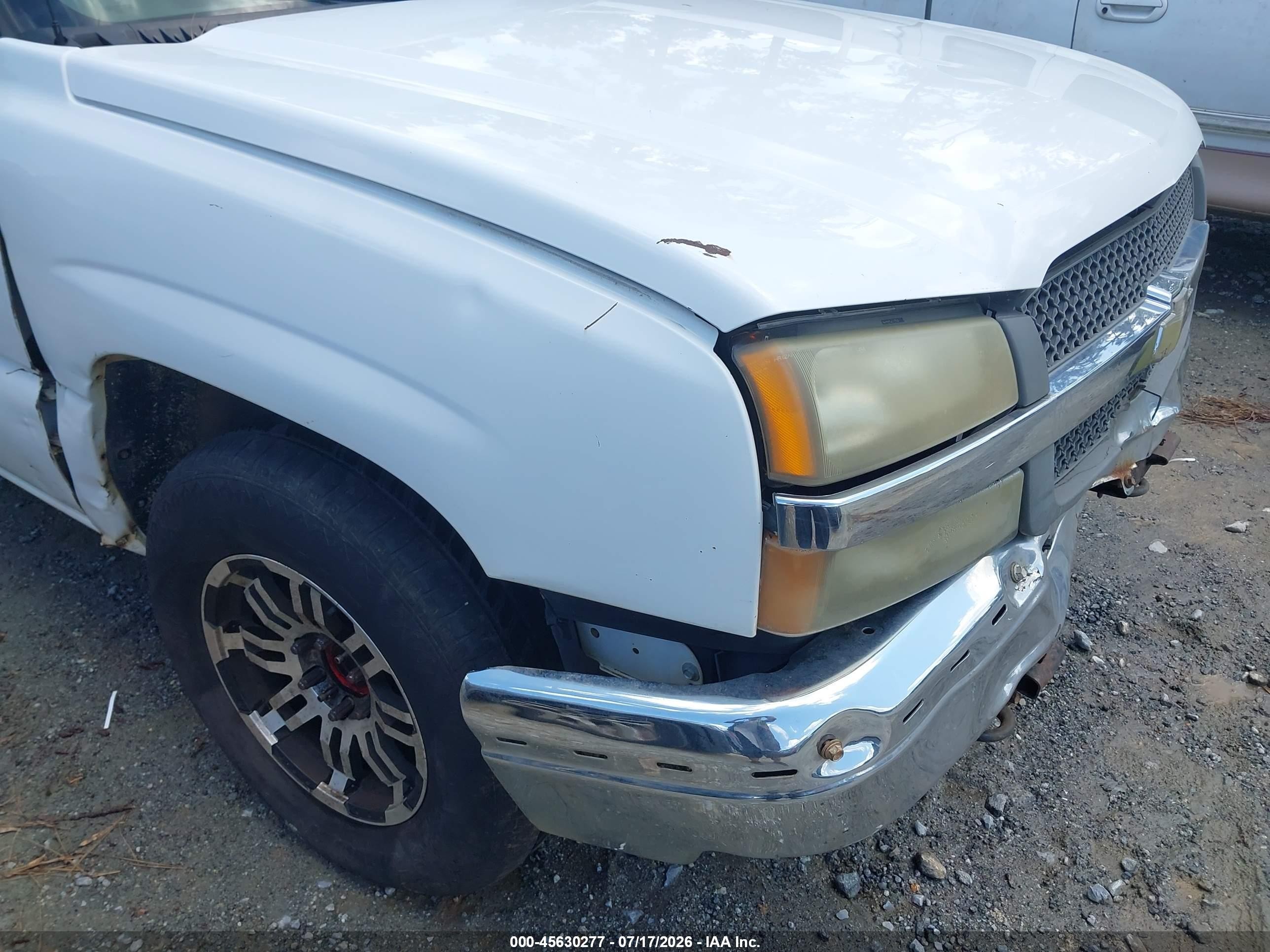 2003 Chevrolet Silverado 1500 Work Truck White vin: 1GCEC14X13Z348190