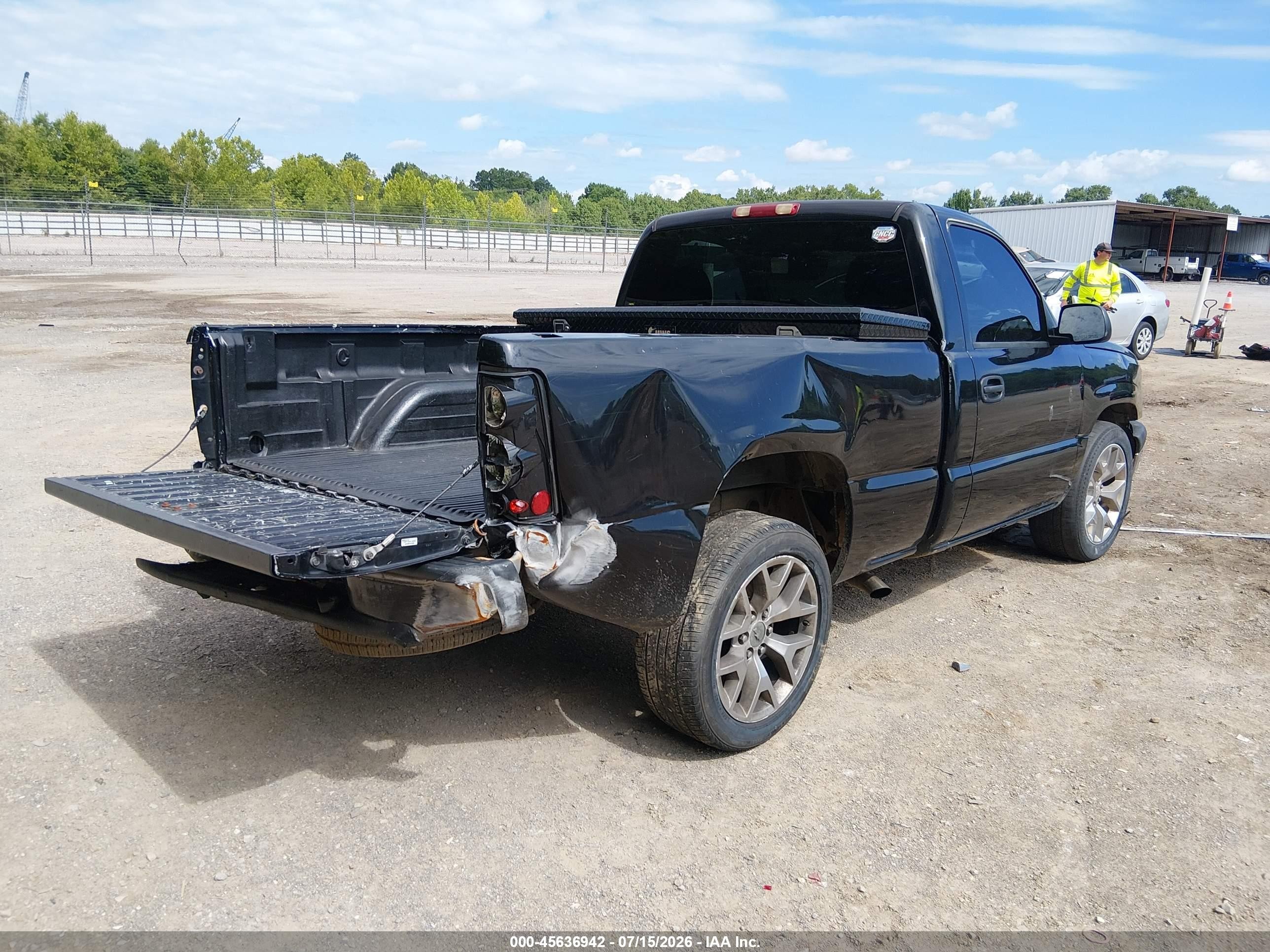 2004 Chevrolet Silverado 1500 Work Truck Black vin: 1GCEC14X14Z134009