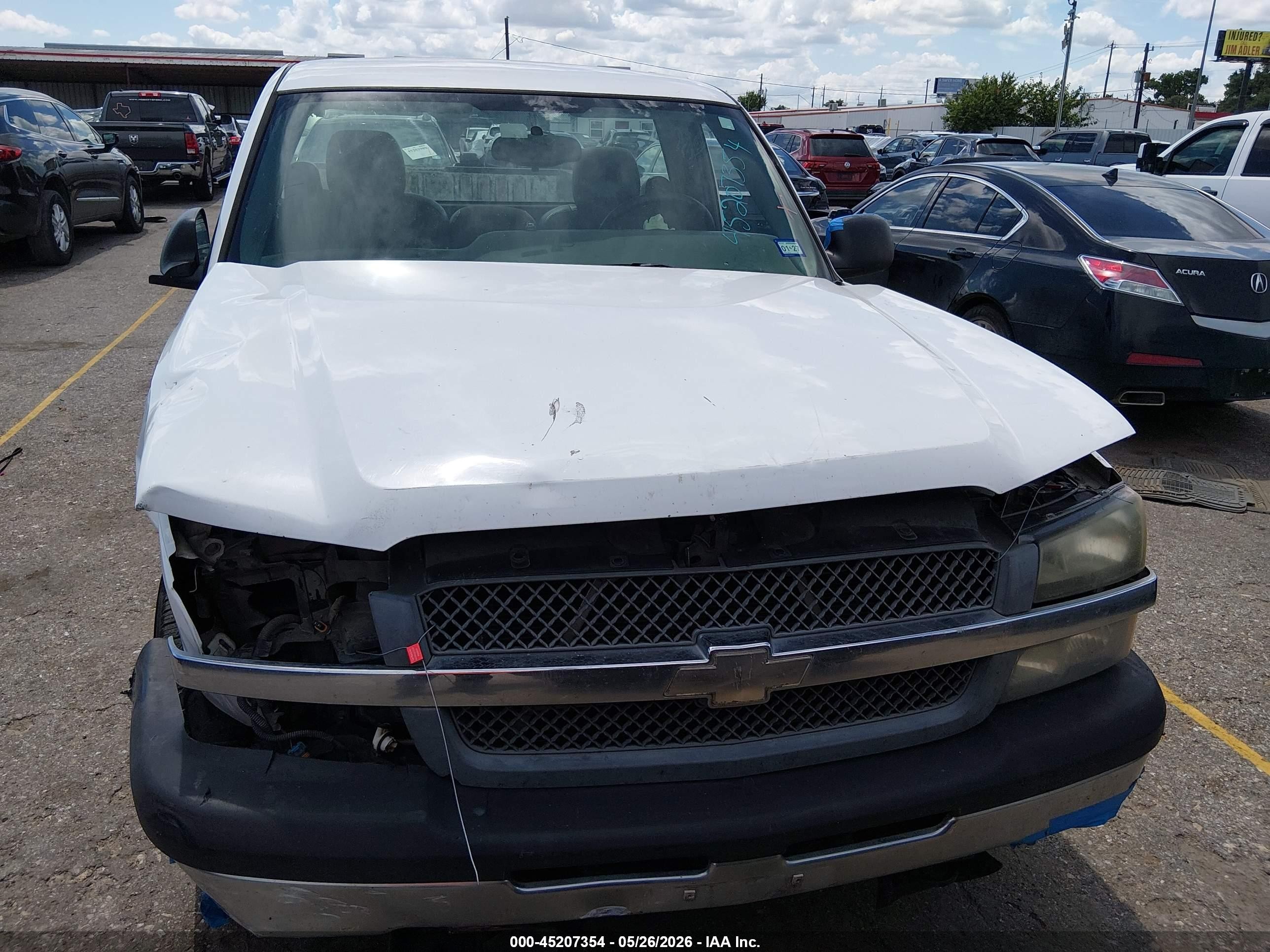 2005 Chevrolet Silverado 1500 Work Truck White vin: 1GCEC14X15Z113050