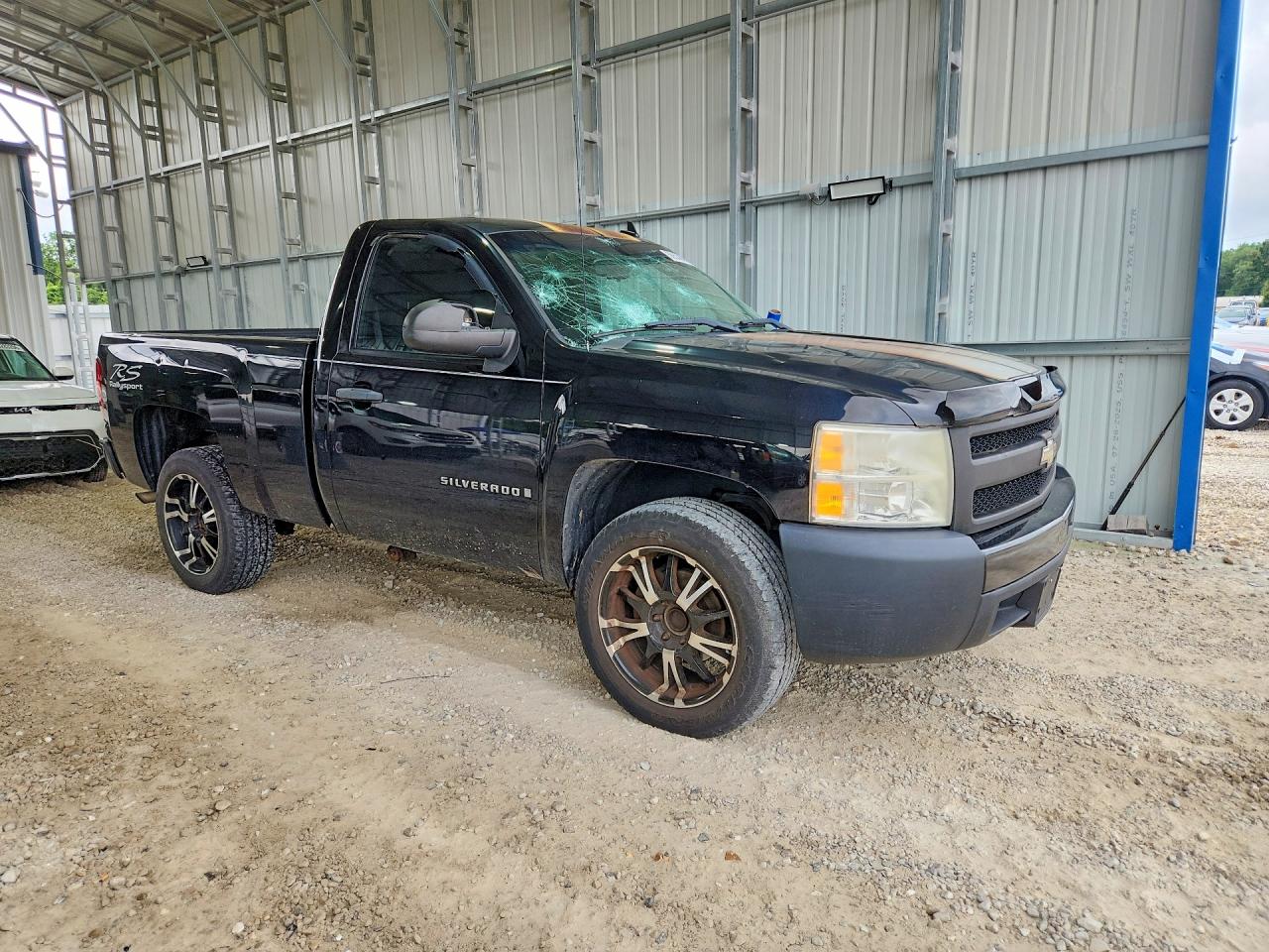2008 Chevrolet Silverado C1500 Black vin: 1GCEC14X18Z152225