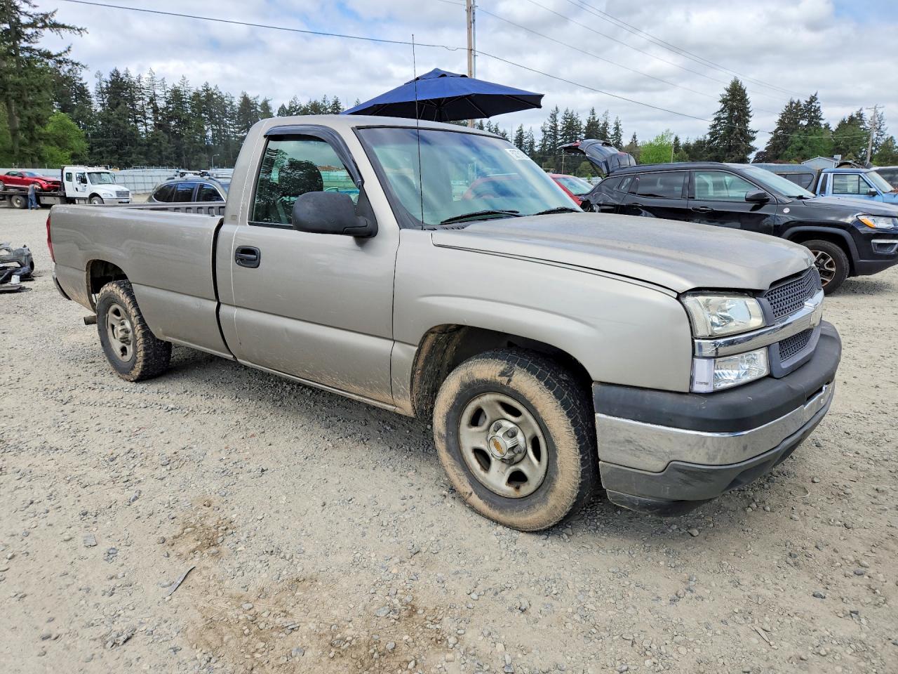 2003 Chevrolet Silverado C1500 Tan vin: 1GCEC14X23Z119355