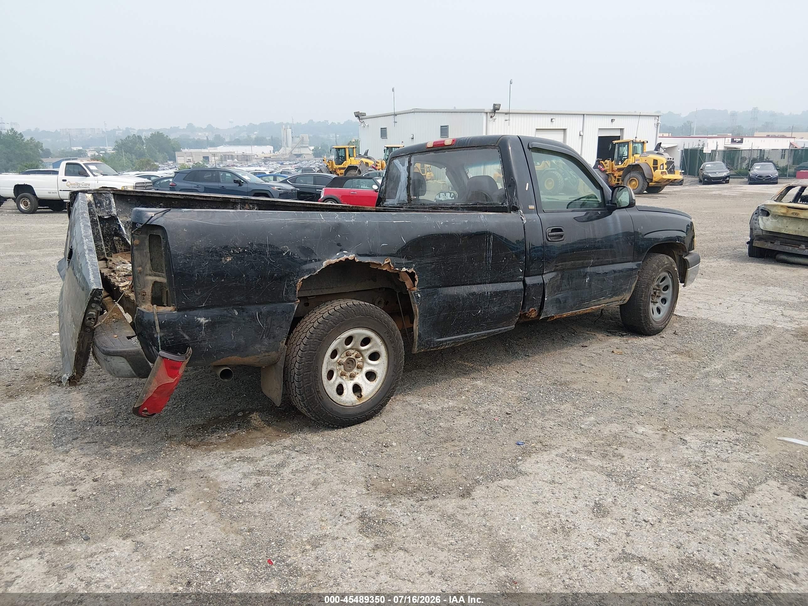 2005 Chevrolet Silverado 1500 Work Truck Black vin: 1GCEC14X25Z211231