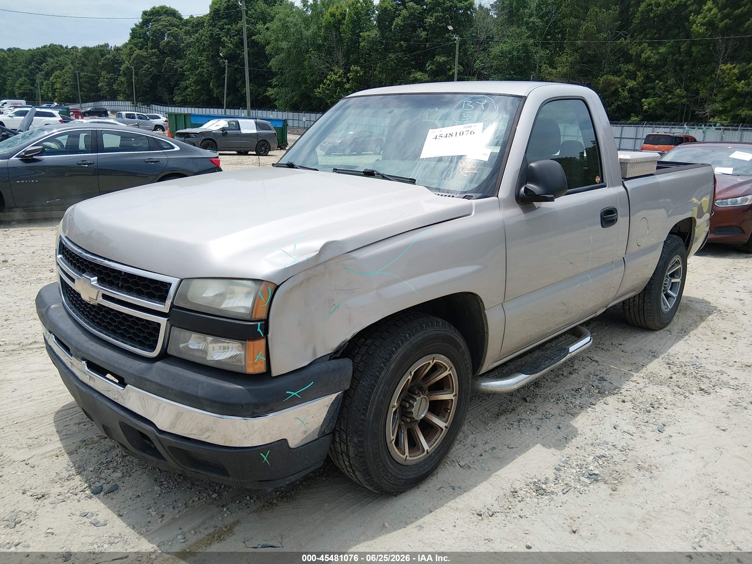 2007 Chevrolet Silverado 1500 Classic Work Truck Brown vin: 1GCEC14X27Z138042