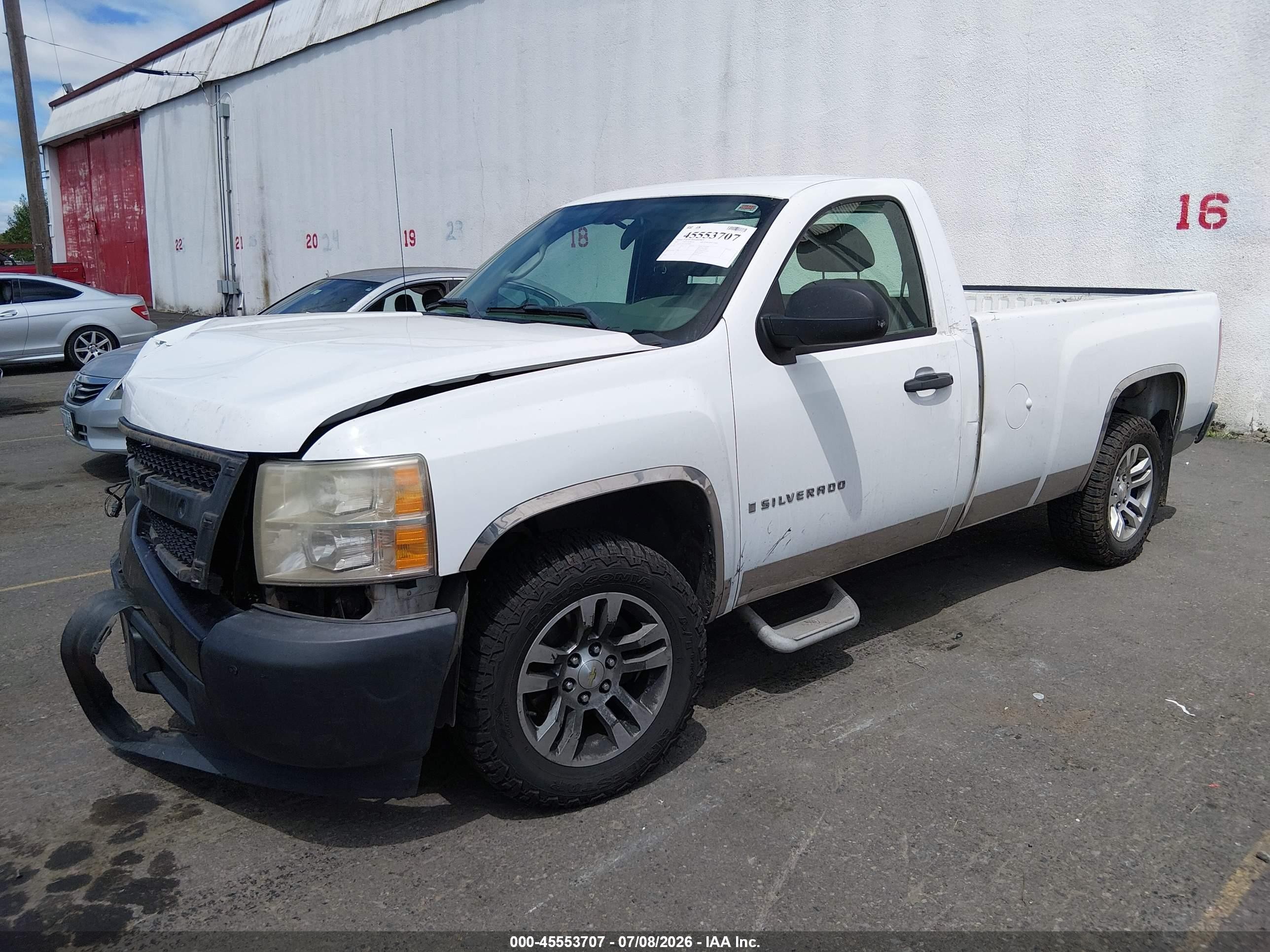 2007 Chevrolet Silverado 1500 Work Truck Белый vin: 1GCEC14X27Z624804
