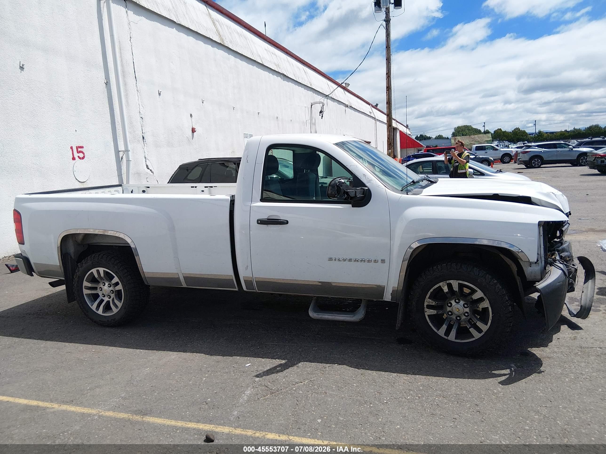 2007 Chevrolet Silverado 1500 Work Truck Белый vin: 1GCEC14X27Z624804