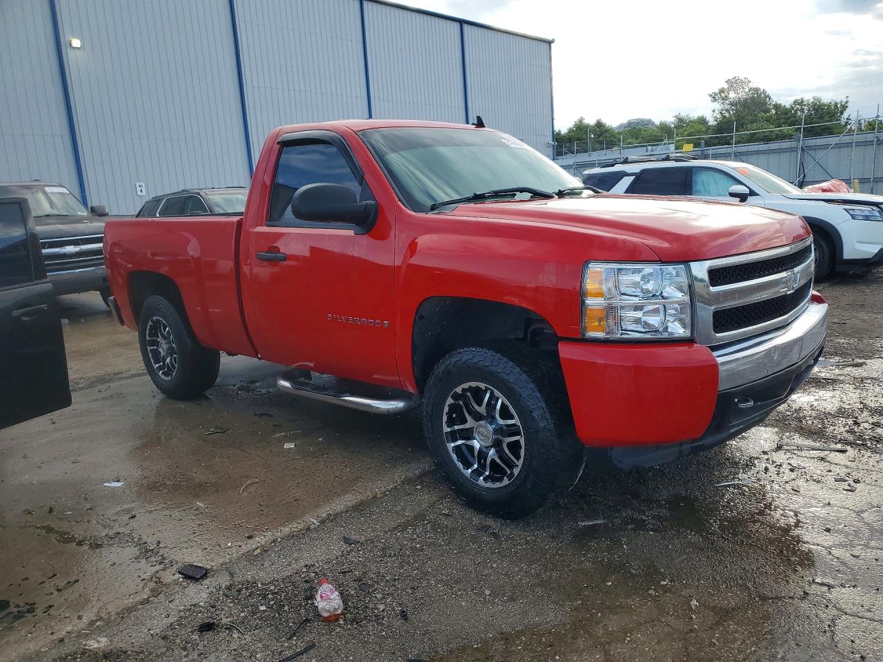 2008 Chevrolet Silverado C1500 Red vin: 1GCEC14X28Z198422