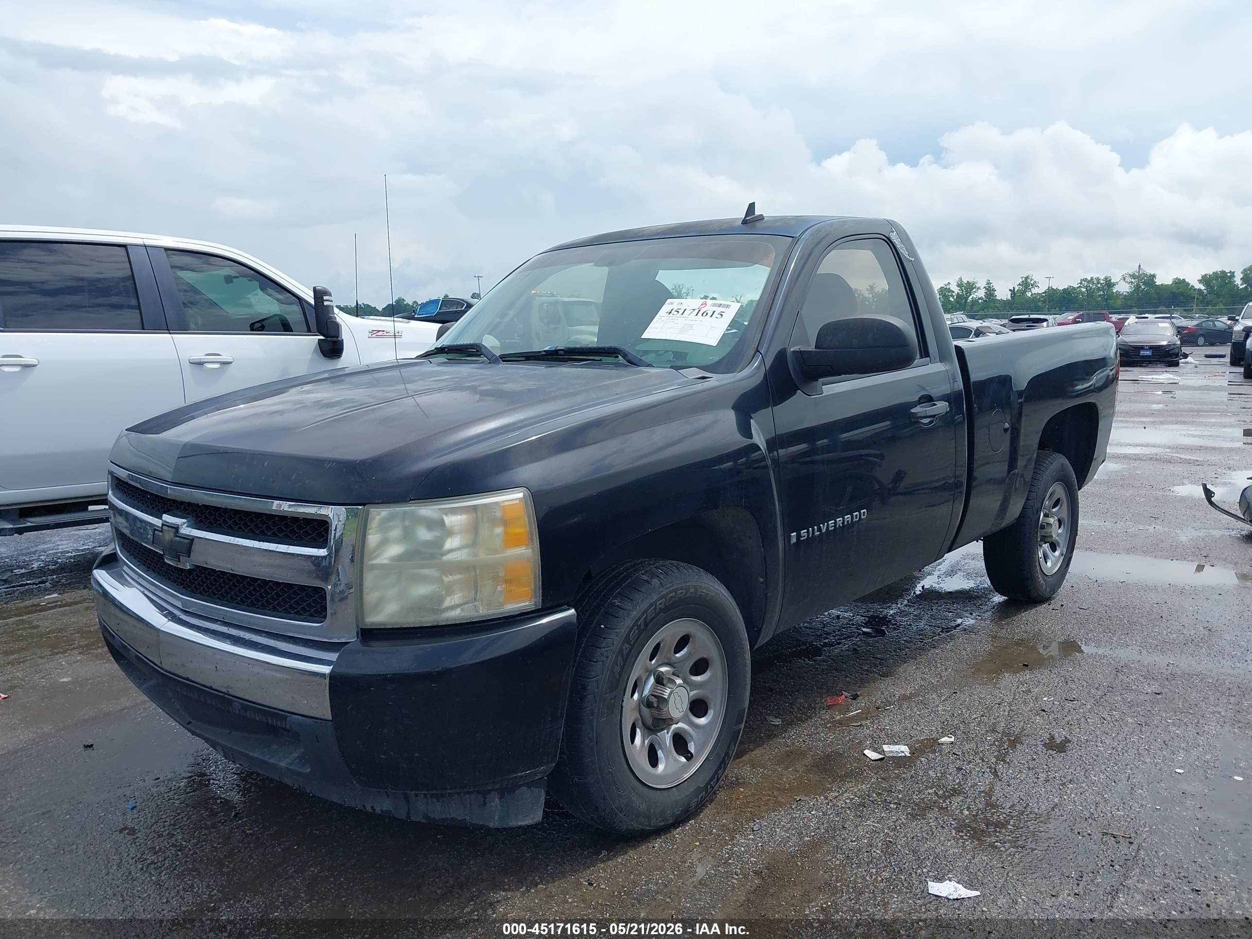 2008 Chevrolet Silverado 1500 Work Truck Black vin: 1GCEC14X28Z326982