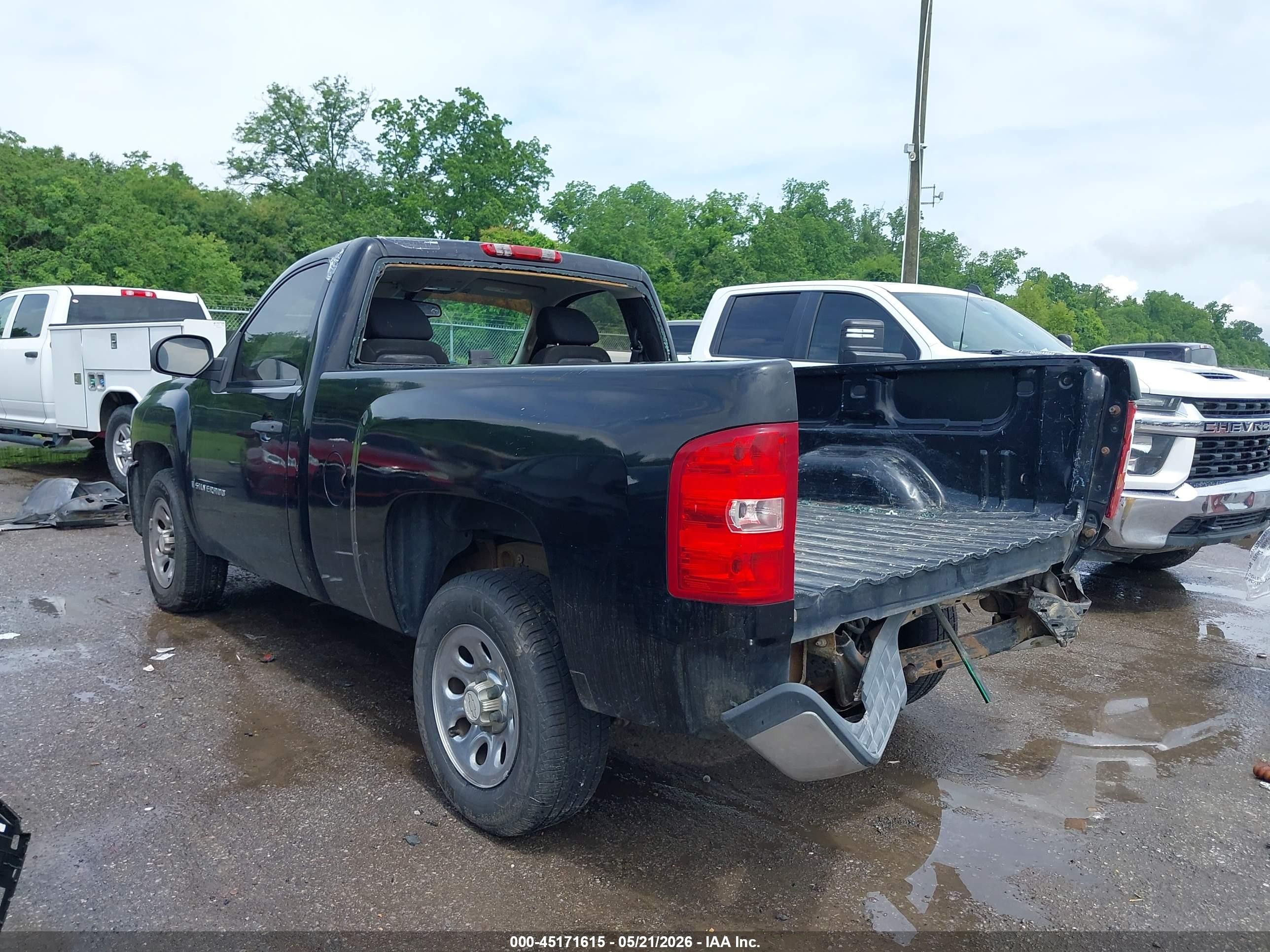 2008 Chevrolet Silverado 1500 Work Truck Black vin: 1GCEC14X28Z326982