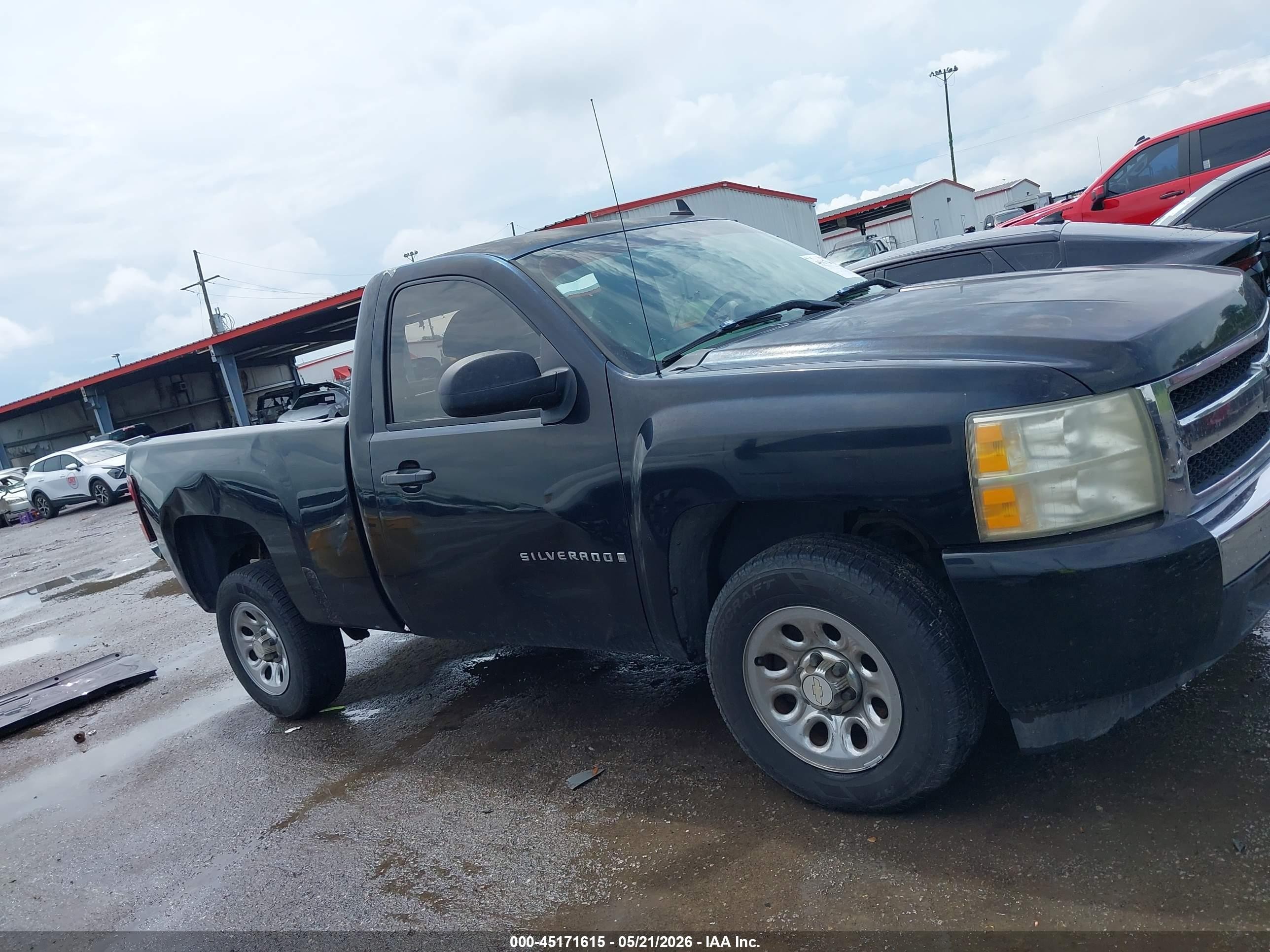 2008 Chevrolet Silverado 1500 Work Truck Black vin: 1GCEC14X28Z326982