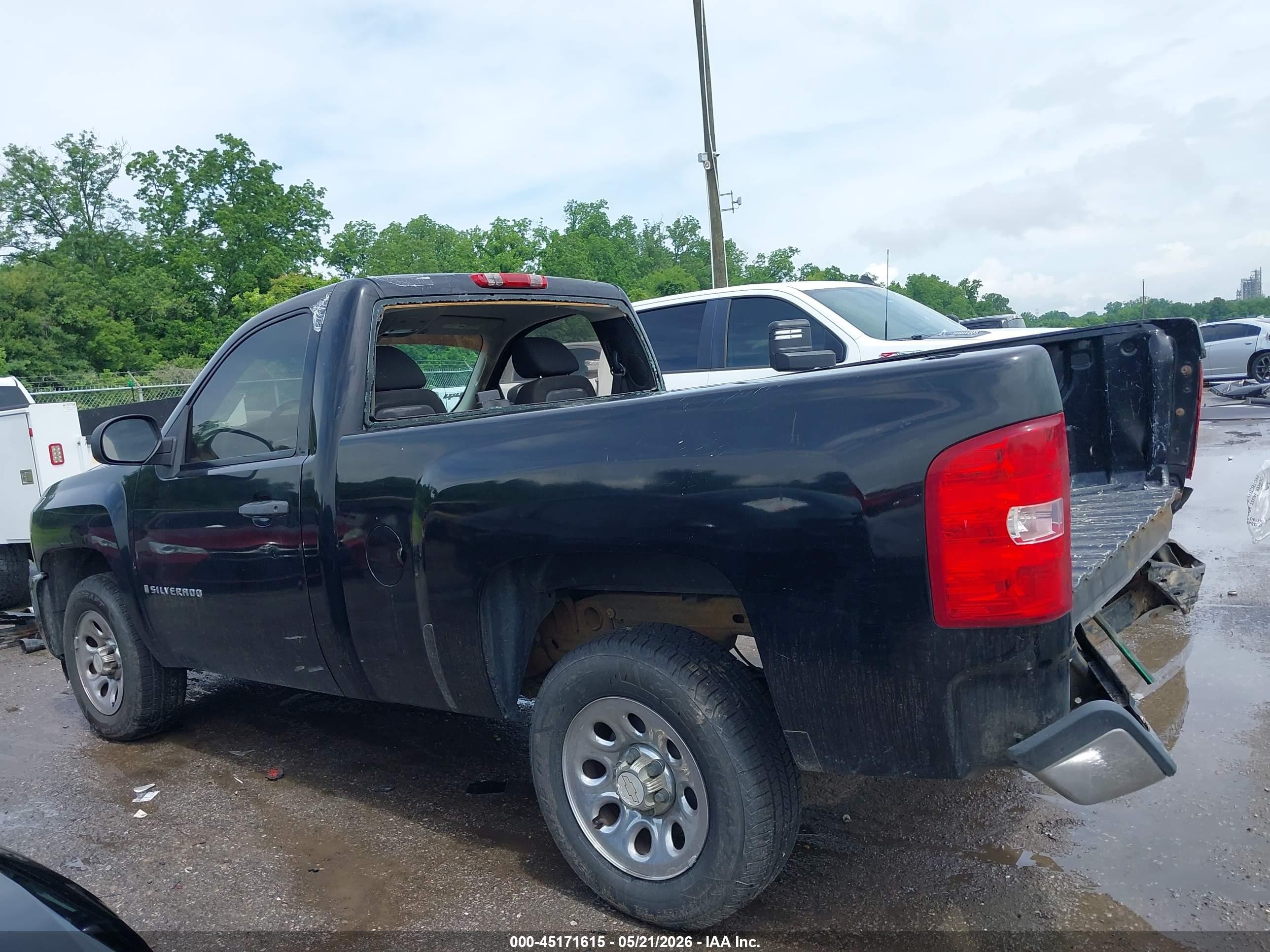 2008 Chevrolet Silverado 1500 Work Truck Black vin: 1GCEC14X28Z326982