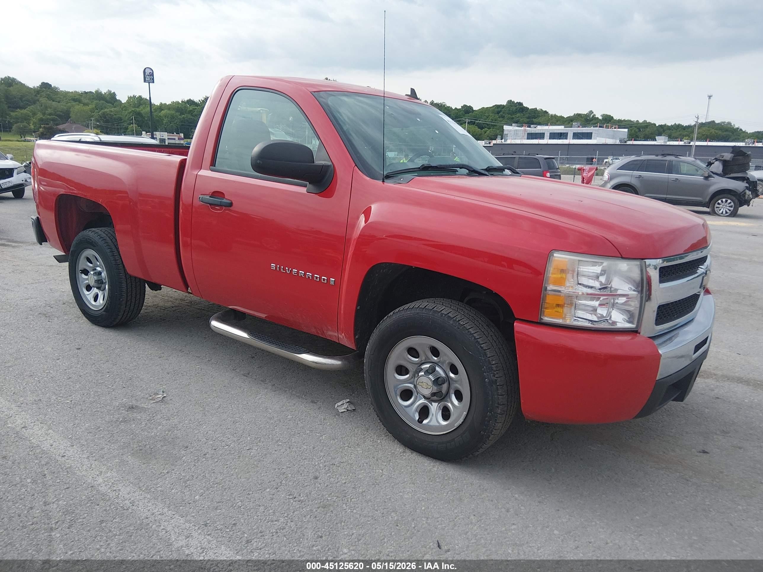 2009 Chevrolet Silverado 1500 Work Truck Red vin: 1GCEC14X29Z156088