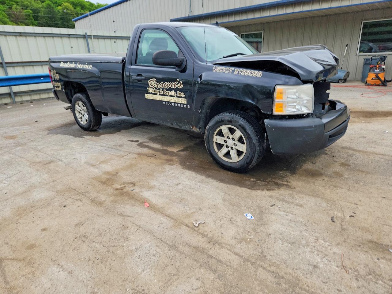 2008 Chevrolet Silverado C1500 Black vin: 1GCEC14X38Z185839