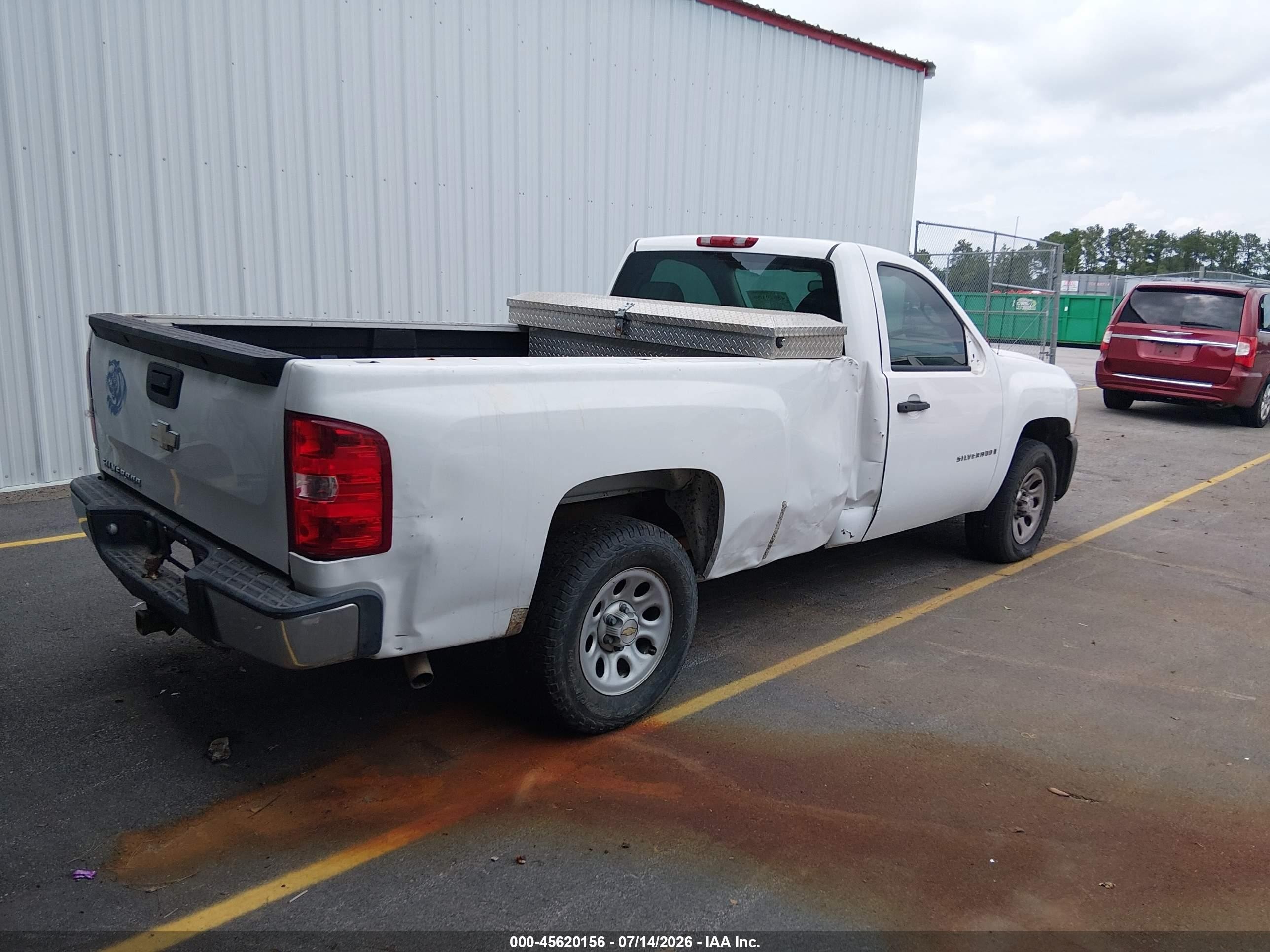 2008 Chevrolet Silverado 1500 Work Truck White vin: 1GCEC14X38Z239284