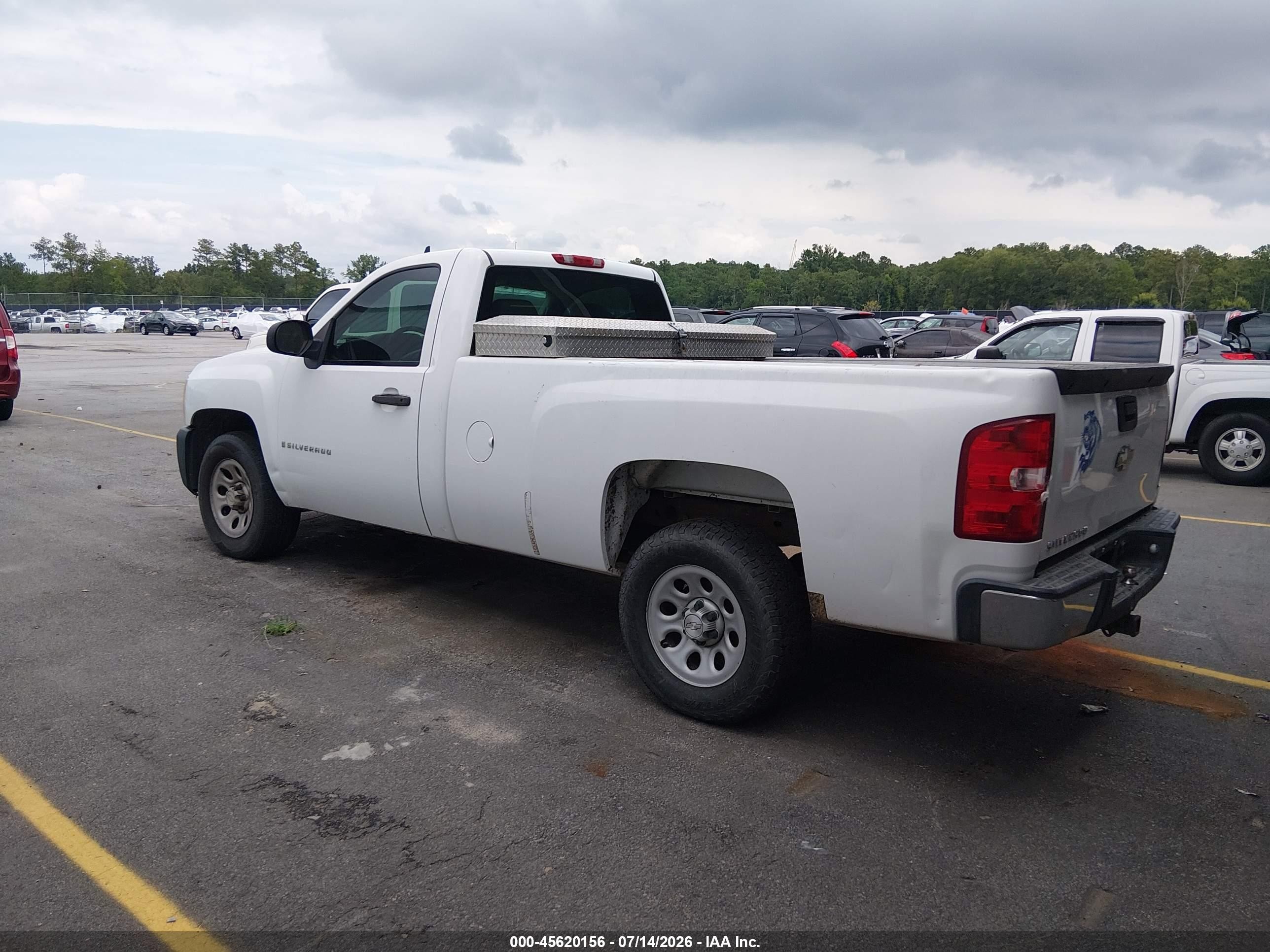 2008 Chevrolet Silverado 1500 Work Truck White vin: 1GCEC14X38Z239284
