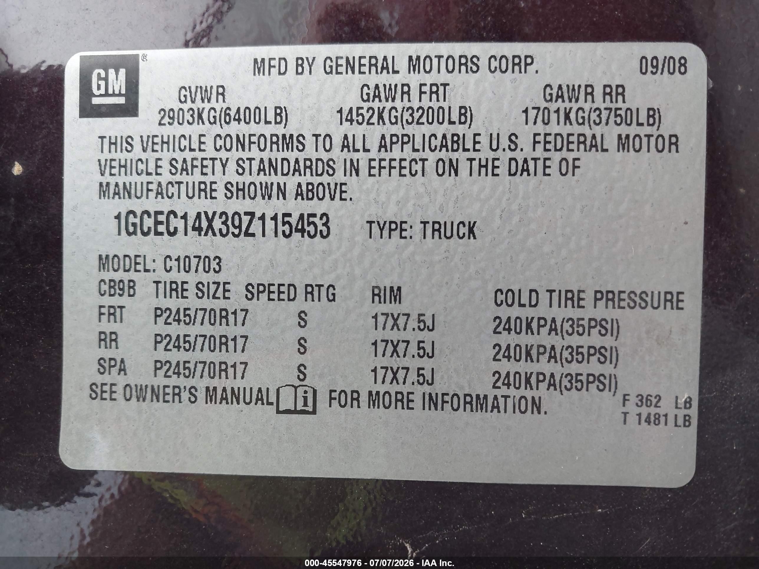 2009 Chevrolet Silverado 1500 Work Truck Purple vin: 1GCEC14X39Z115453