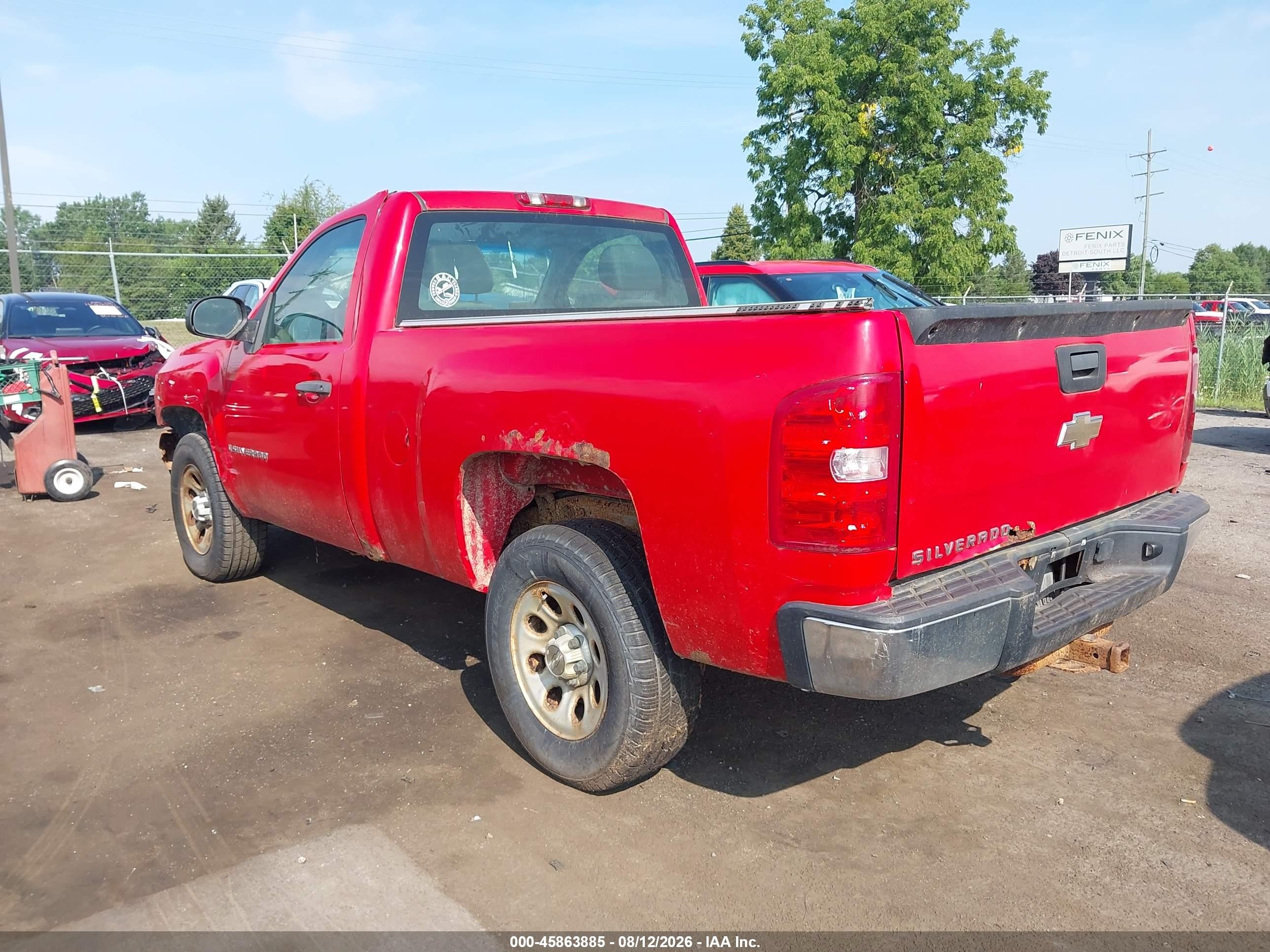 2009 Chevrolet Silverado 1500 Work Truck Красный vin: 1GCEC14X39Z147285