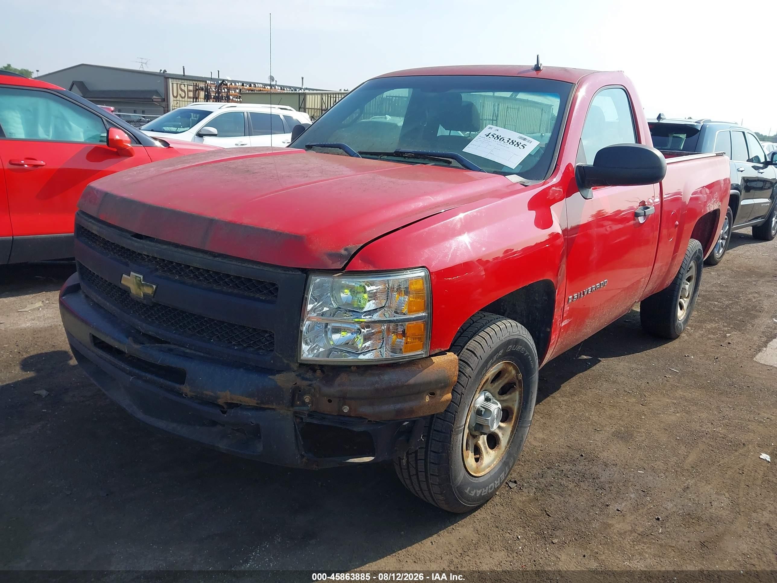 2009 Chevrolet Silverado 1500 Work Truck Красный vin: 1GCEC14X39Z147285