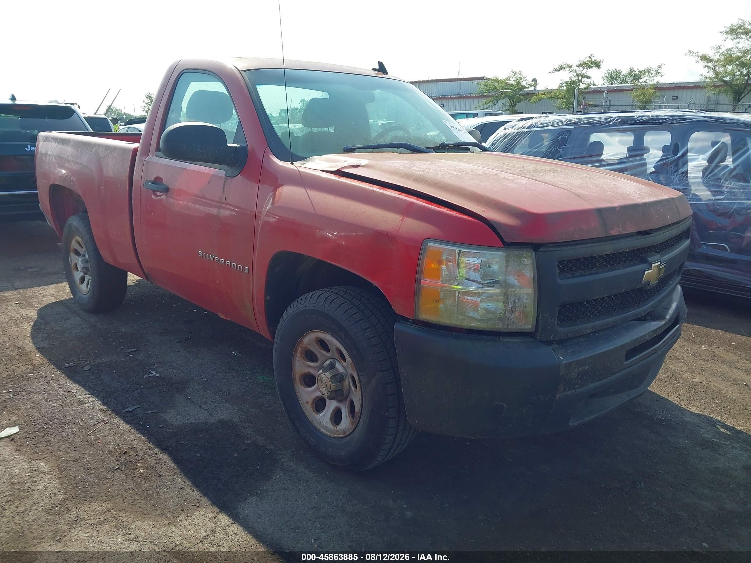 2009 Chevrolet Silverado 1500 Work Truck Красный vin: 1GCEC14X39Z147285