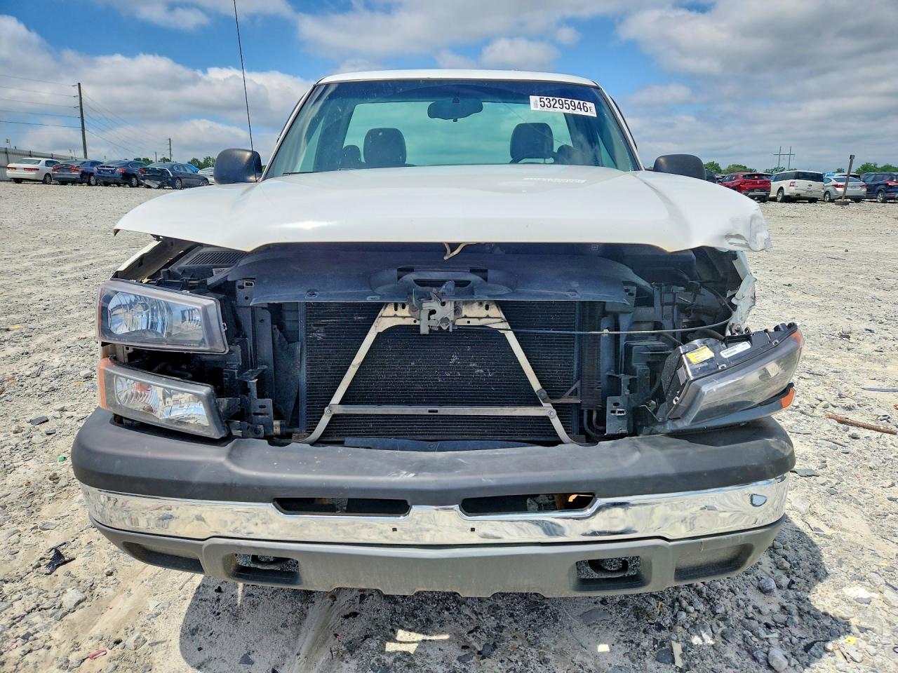2003 Chevrolet Silverado C1500 White vin: 1GCEC14X43Z156097