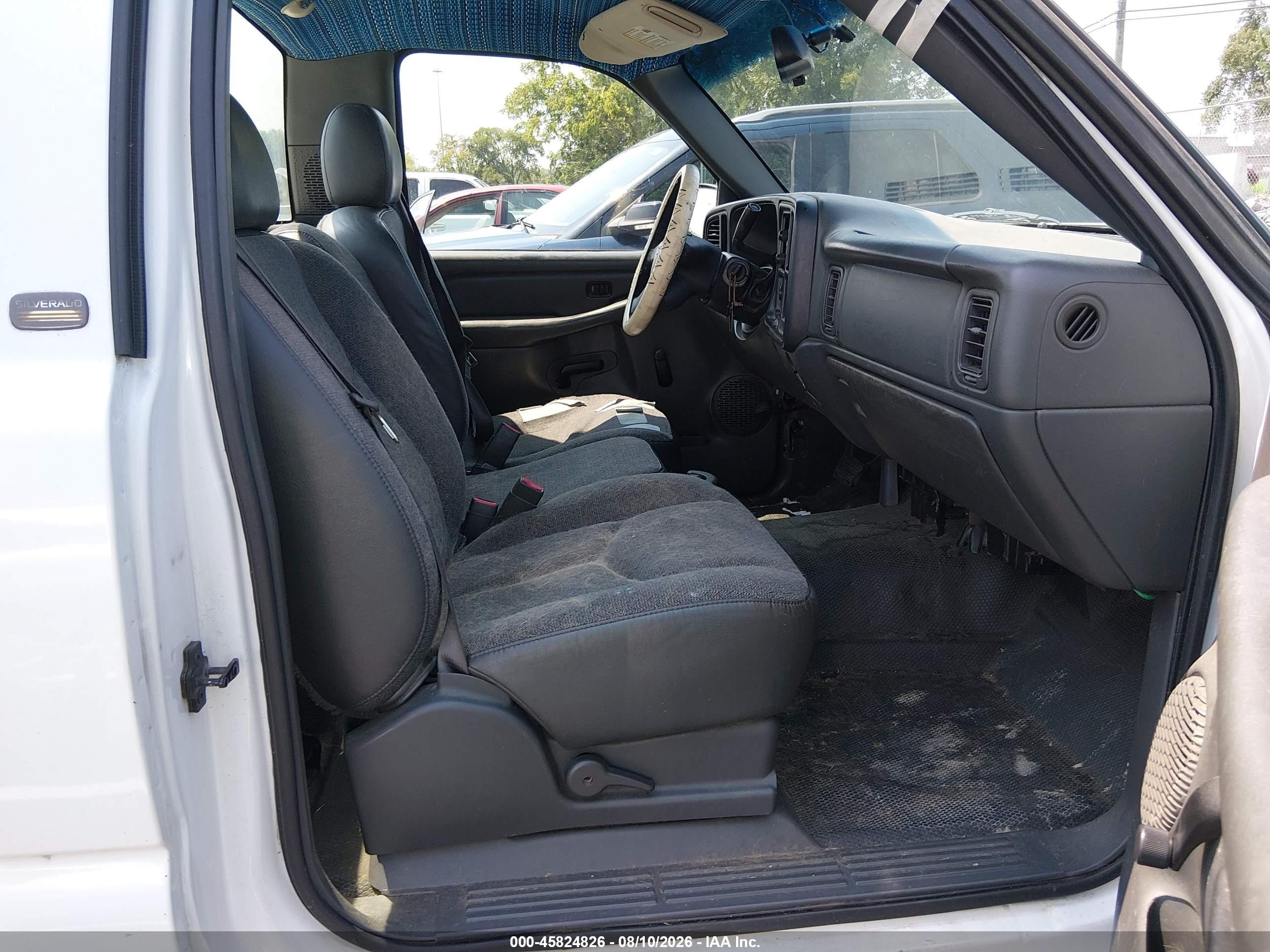 2003 Chevrolet Silverado 1500 Work Truck White vin: 1GCEC14X43Z214869