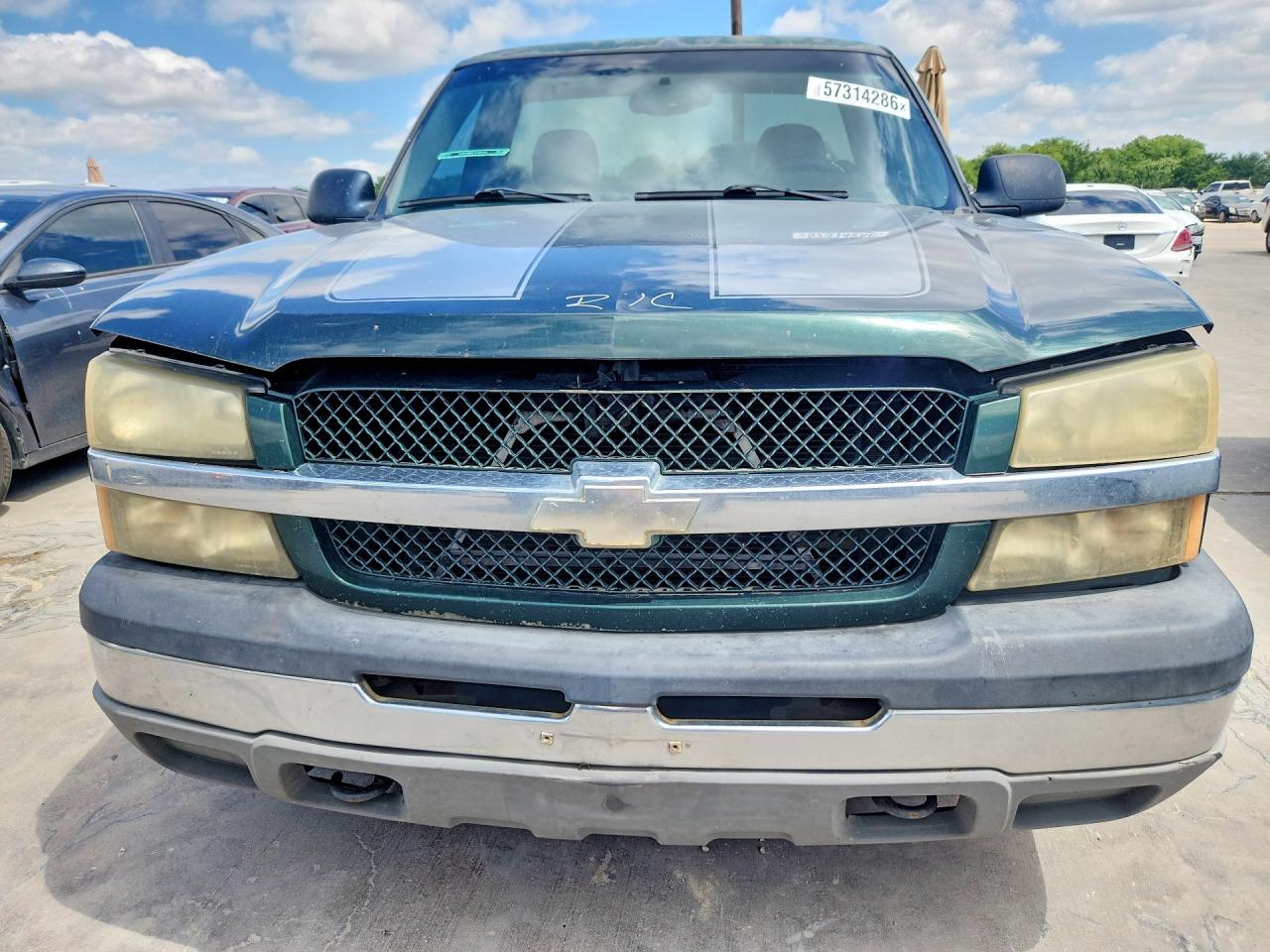 2004 Chevrolet Silverado C1500 Green vin: 1GCEC14X44Z165884