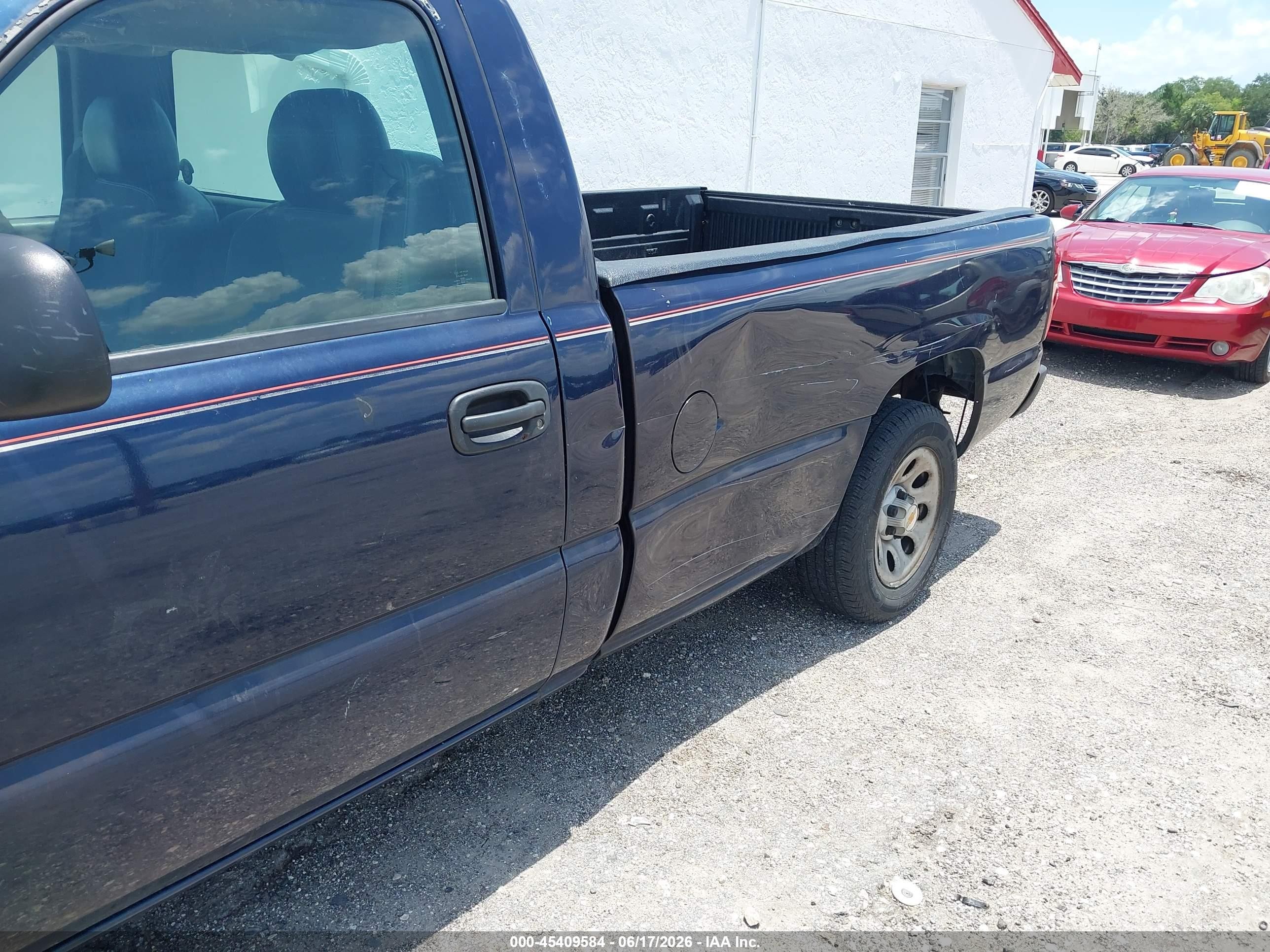 2005 Chevrolet Silverado 1500 Work Truck Blue vin: 1GCEC14X45Z144678