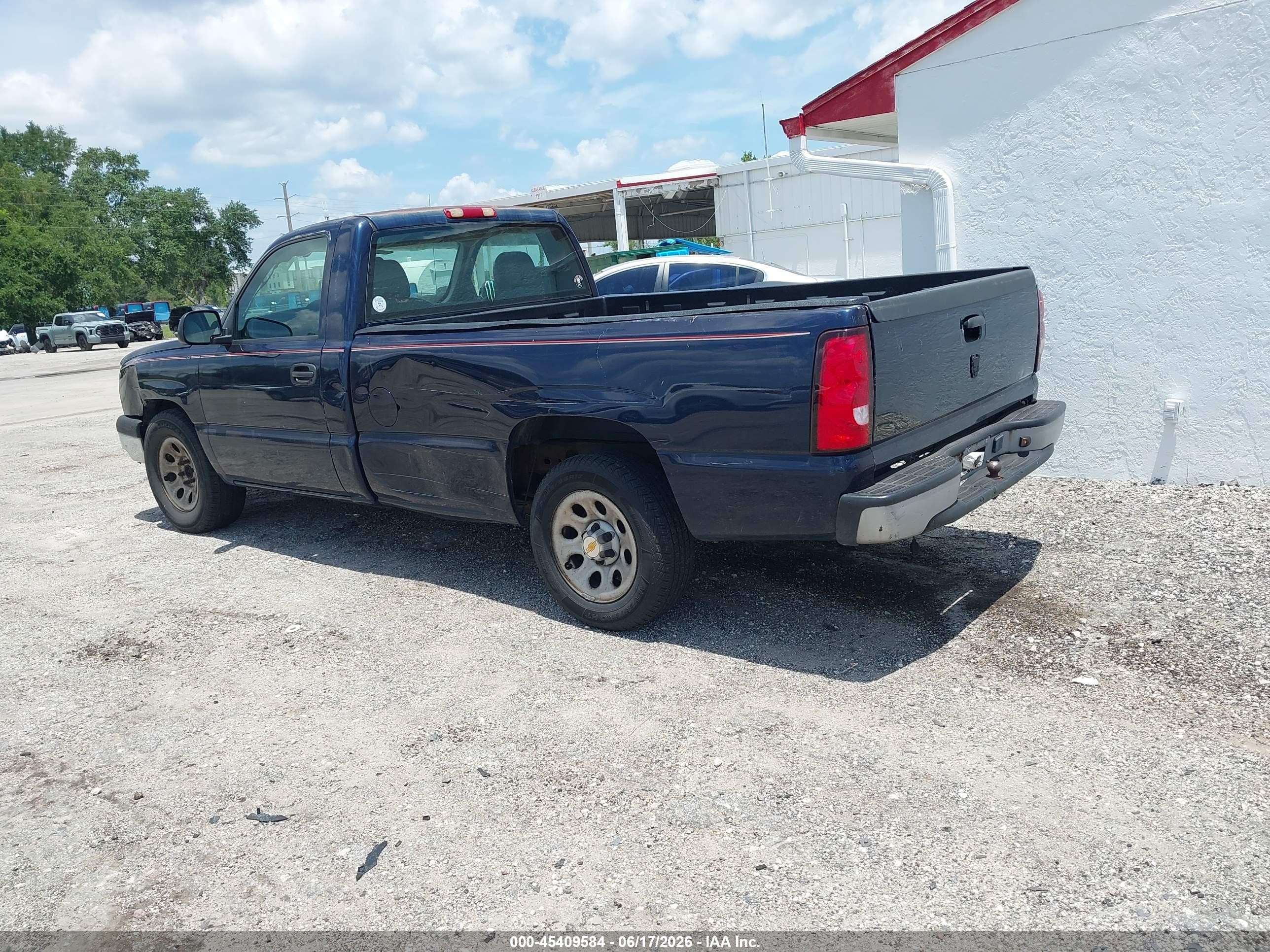 2005 Chevrolet Silverado 1500 Work Truck Blue vin: 1GCEC14X45Z144678
